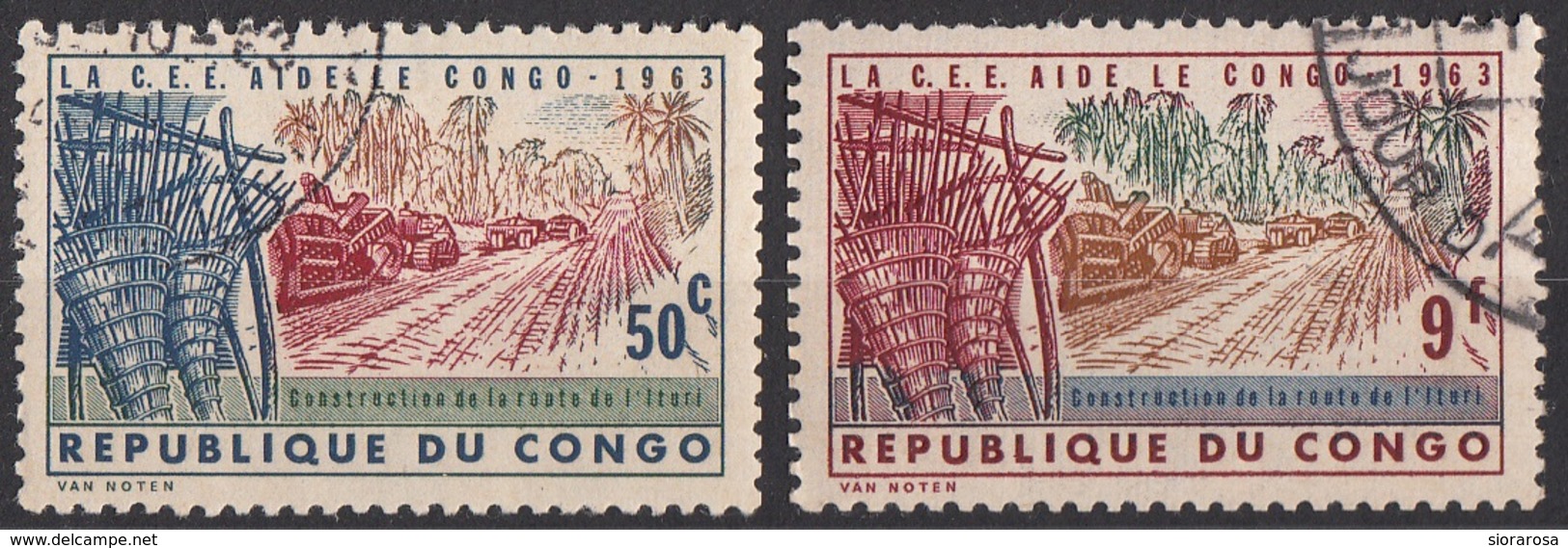 457 Congo 1963  Building Lturi Road.Used - Altri & Non Classificati