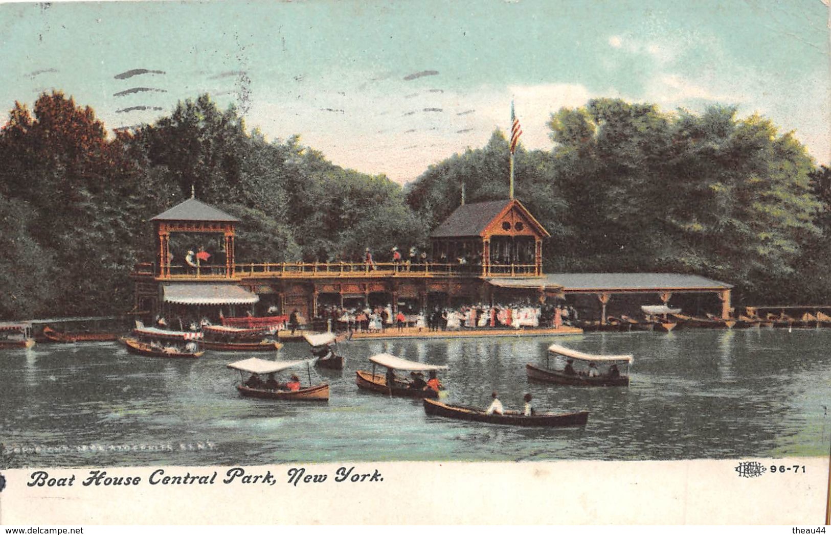 ¤¤  -  ETAT-UNIS  -  NEW-YORK  -  Boat House Central Park  -  Oblitération  -  ¤¤ - Central Park