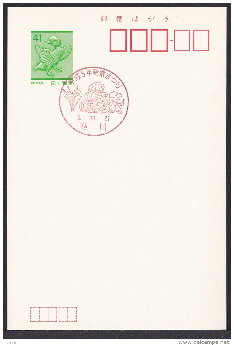 Japan Commemorative Postmark, Rice Agriculture Samukawa (jch6632) - Autres & Non Classés