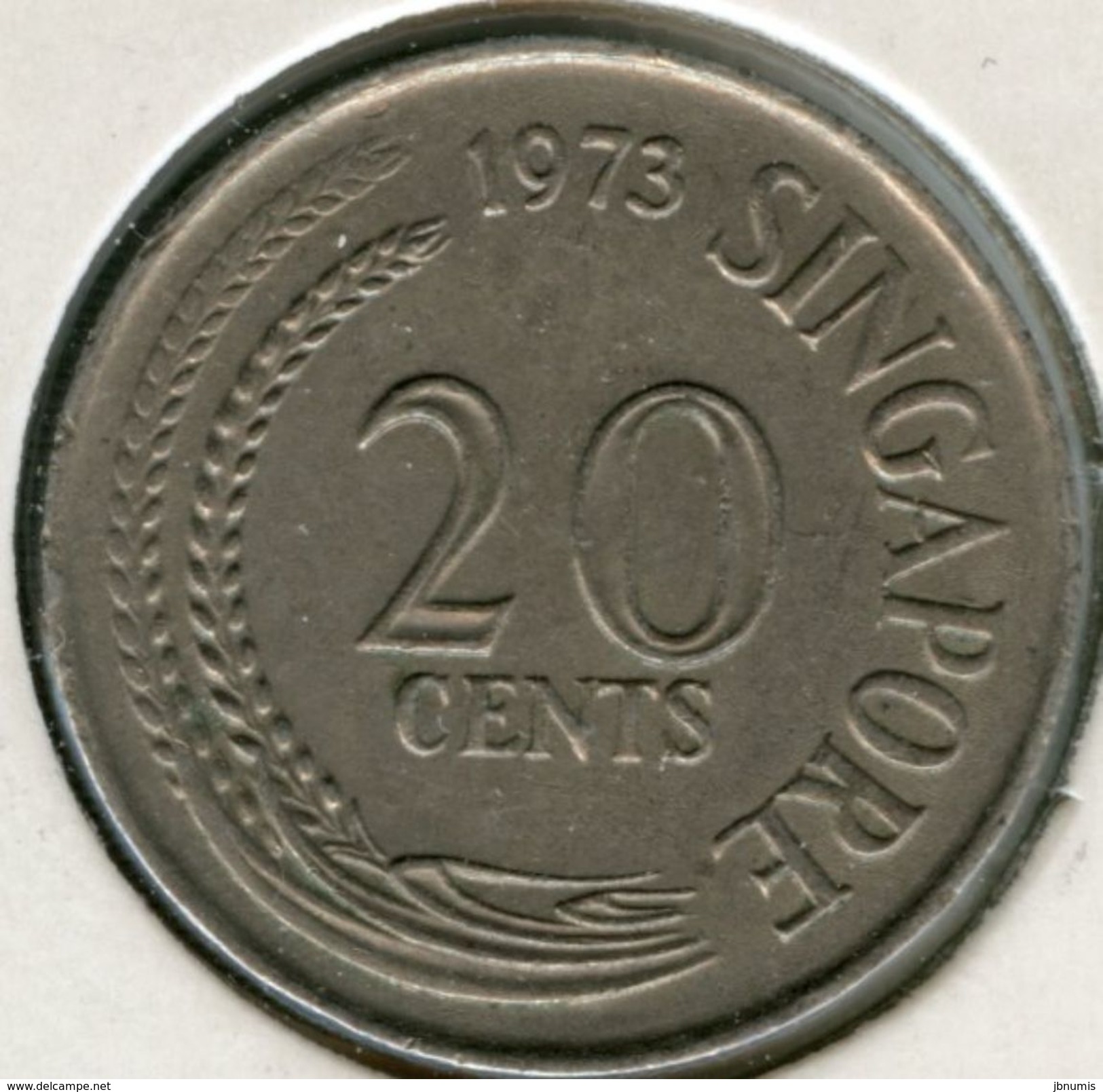 Singapour Singapore 20 Cents 1973 KM 4 - Singapour