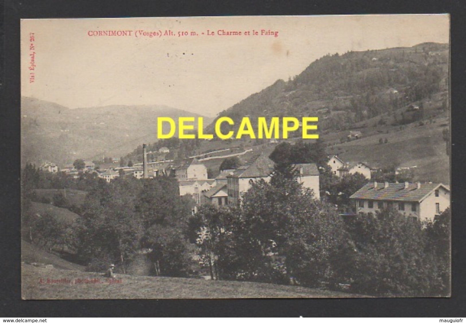 DF / 88 VOSGES / CORNIMONT / LE CHARME ET LE FAING / CIRCULÉE EN 1916 - Cornimont