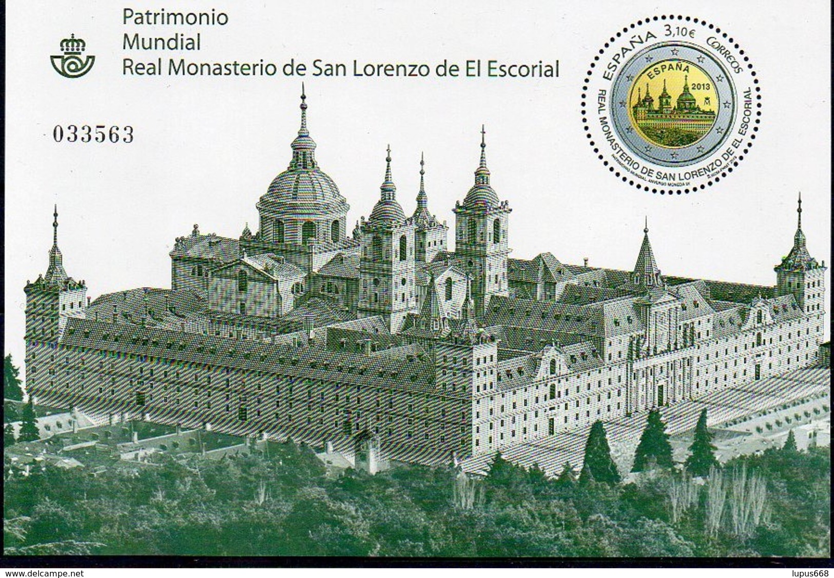 Spanien 2013 MiNr. 4777 (Block 234)   ** / Mnh ;  Kloster Real Sifio De San Lorenzo De El Escorial - Klöster