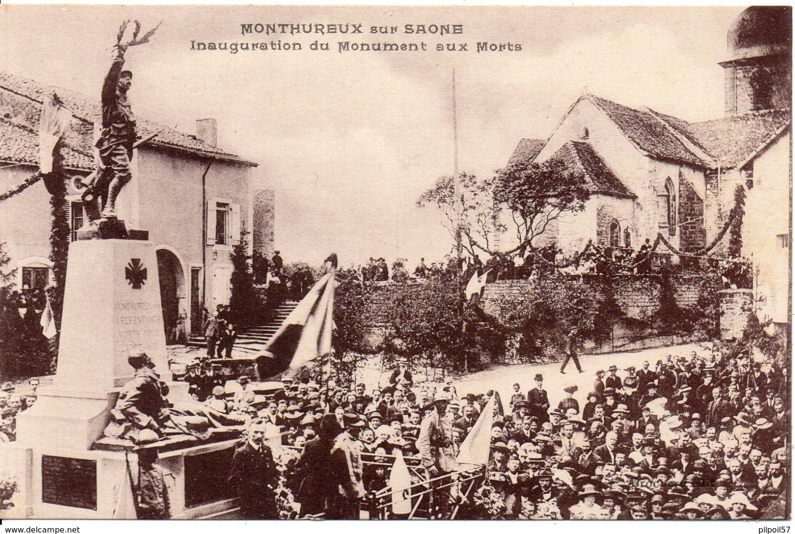 88 - MONTHUREUX SUR SAONE - Inauguration Du Monument Aux Morts (carte Neuve Deux Scan) - Monthureux Sur Saone