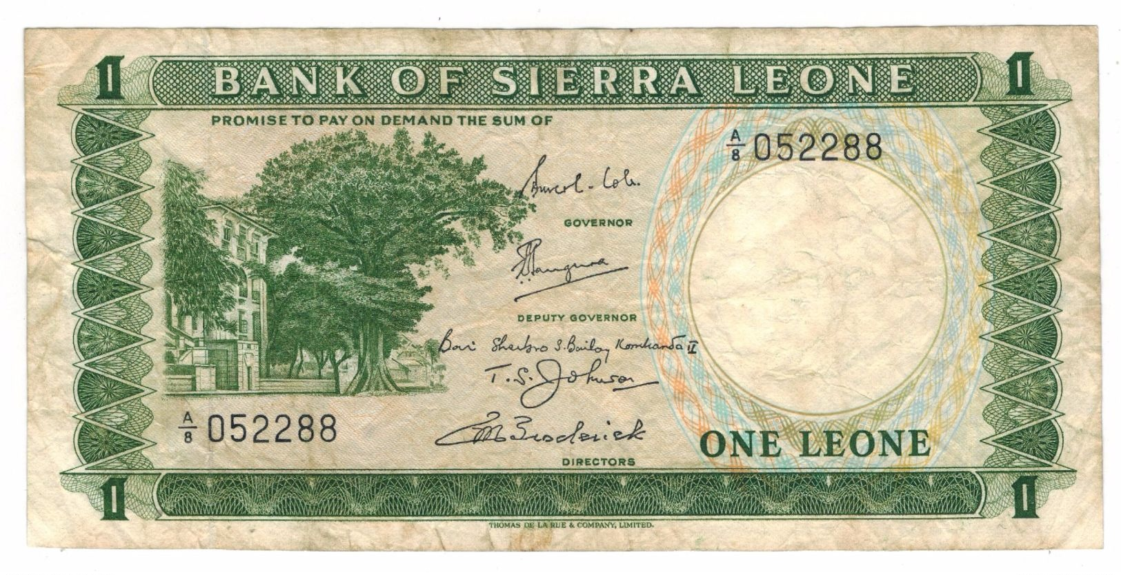 Sierra  Leone  1 Leone , F+. - Sierra Leona