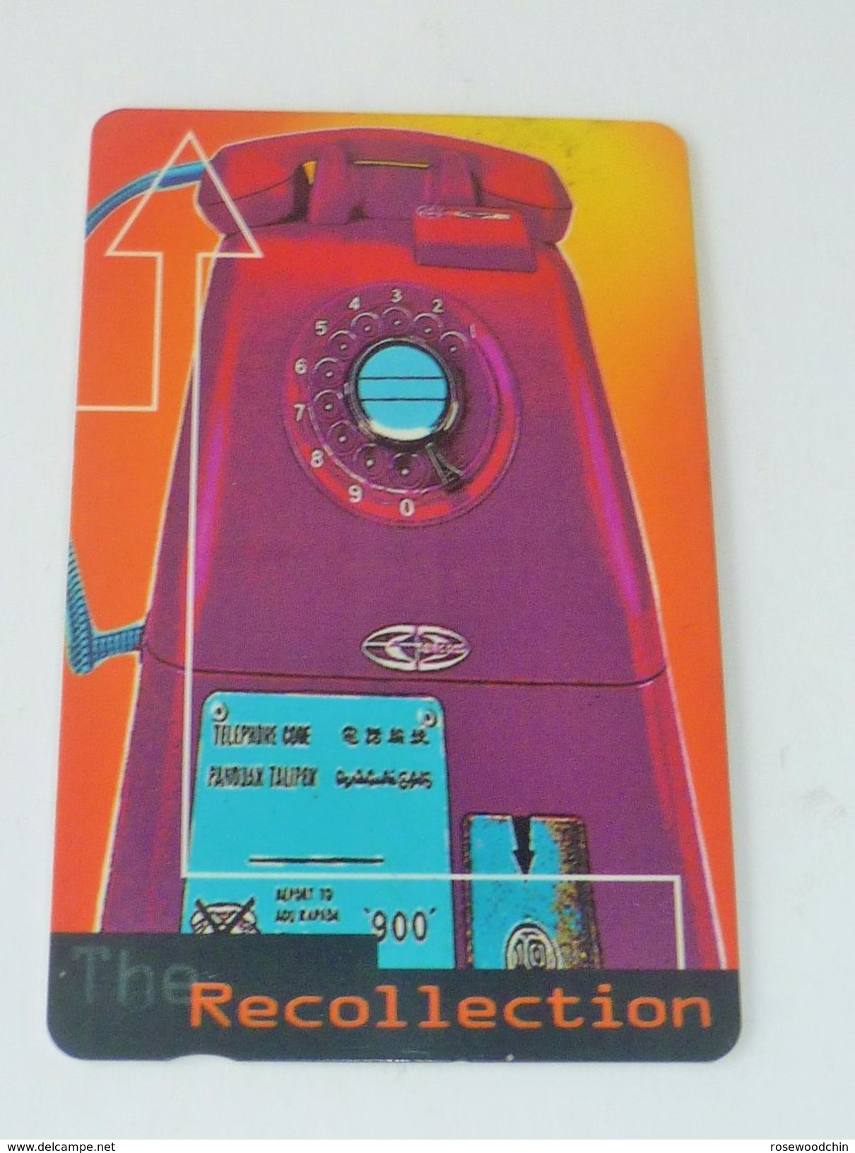 VINTAGE ! 90s' Singapore Telecom Phonecard - Recollection 'Old Telephone' (#126) - Ohne Zuordnung