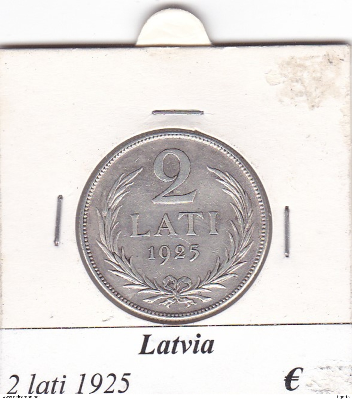 LETTONIA   2 LATI  1925  COME DA FOTO - Latvia