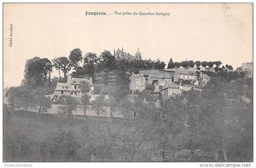 Fougères      35      Vue Prise Du Quartier Savigny           (voir Scan) - Fougeres