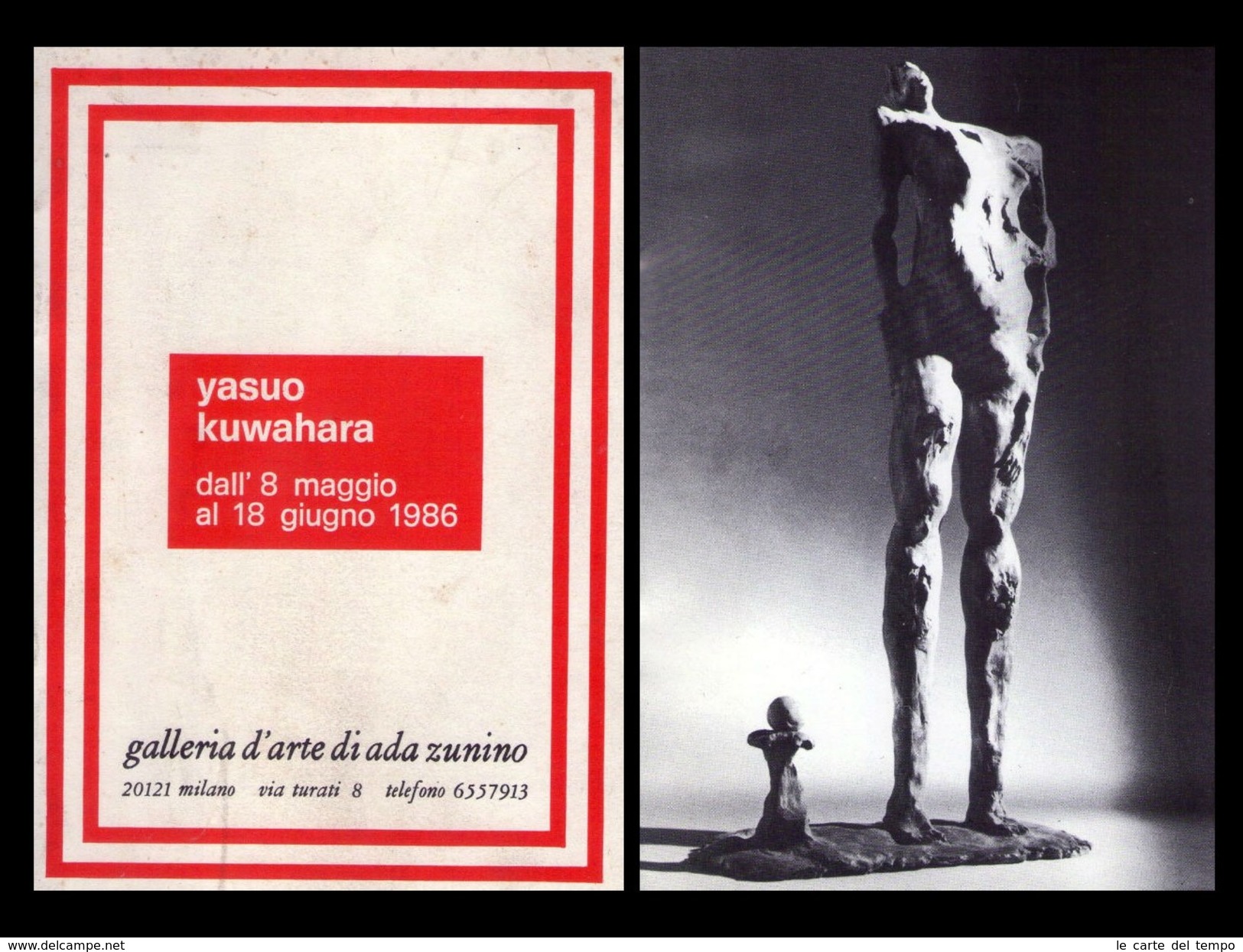 Catalogo Mostra YASUO KUWAHARA. Galleria D'Arte Di Ada Zunino - Milano Dall'8 Maggio 1986 - Arte, Architettura