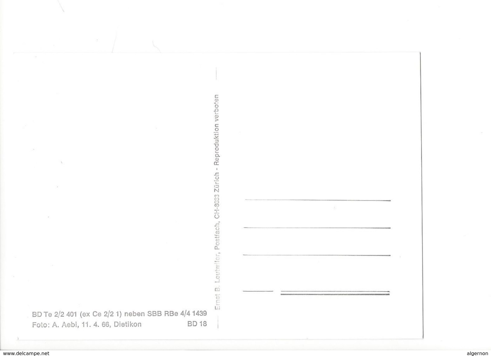 17037 - Carte Maximum Wohlen1988 Train Et Gare De Dietikon (format 10X15) - Trains