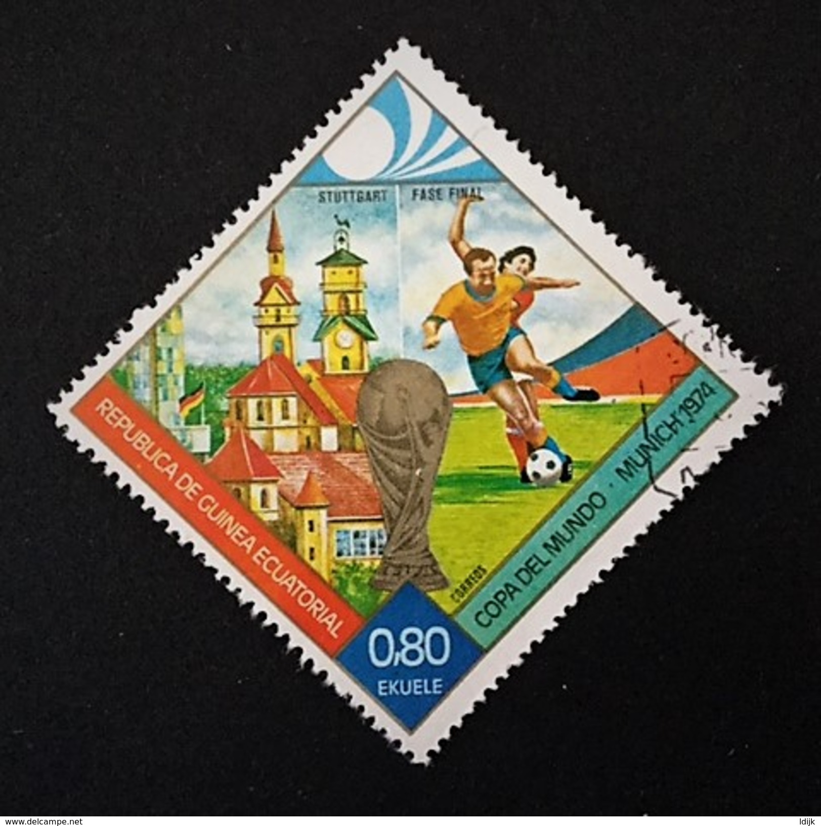 1974 Guinea Ecuatorial Copa Del Mundo Munich  0,80 E. - 1974 – Germania Ovest