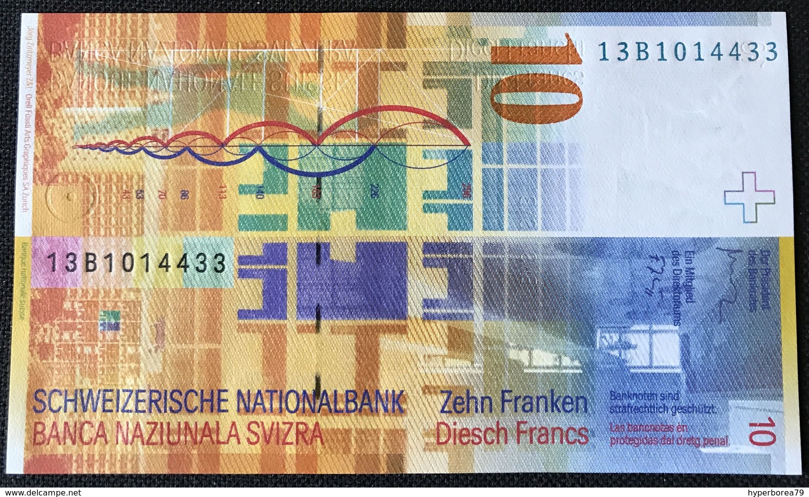 Switzerland P 67 E - 10 Franken 2013 - UNC - Svizzera