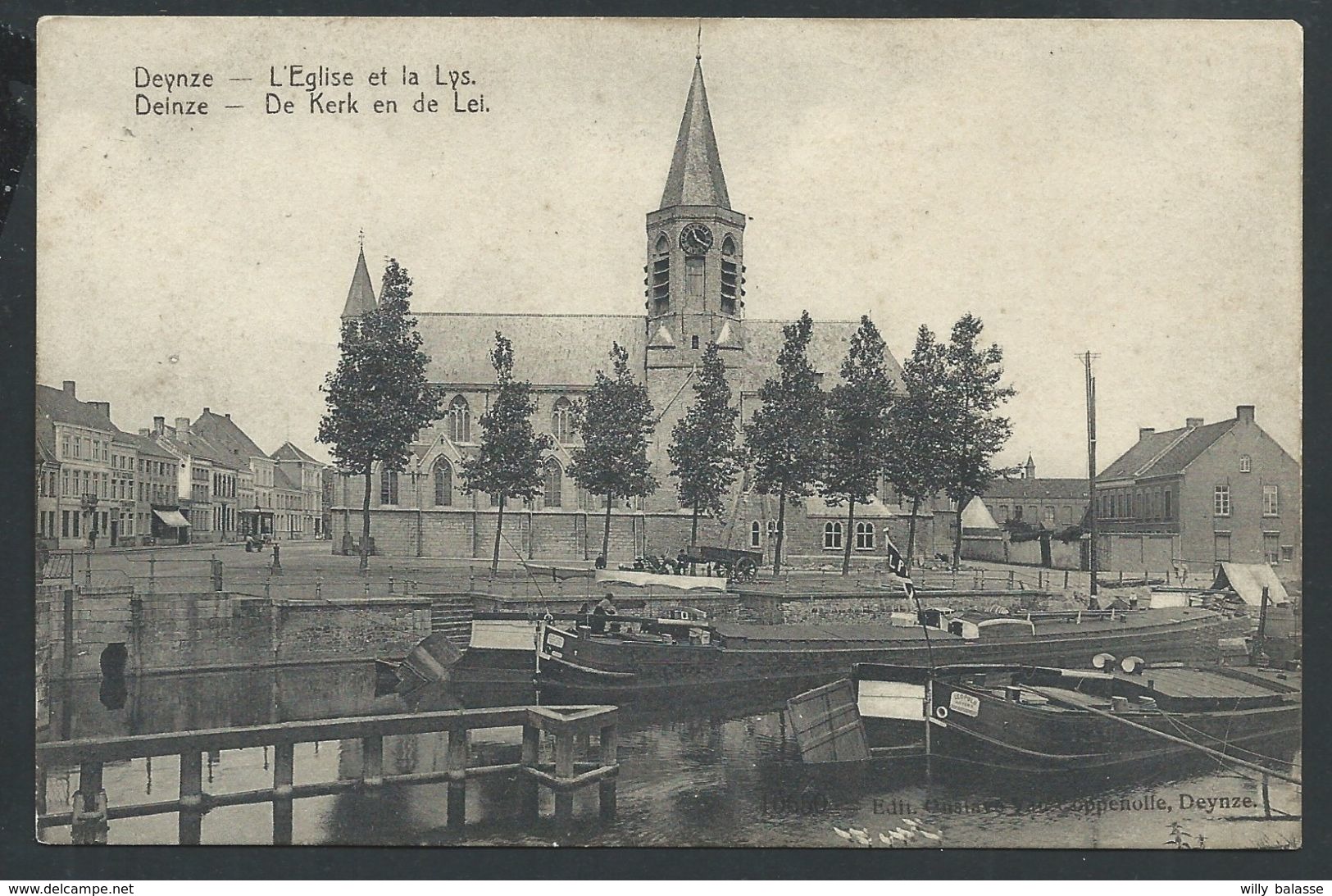 +++ CPA - DEINZE - DEYNZE - L'Eglise Et La Lys - De Kerk En De Lei  // - Deinze