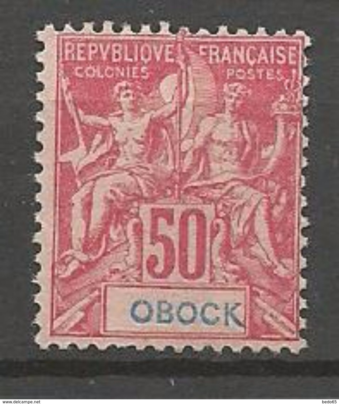 OBOCK N° 42 NEUF* TRACE DE CHARNIERE TB / MH - Unused Stamps