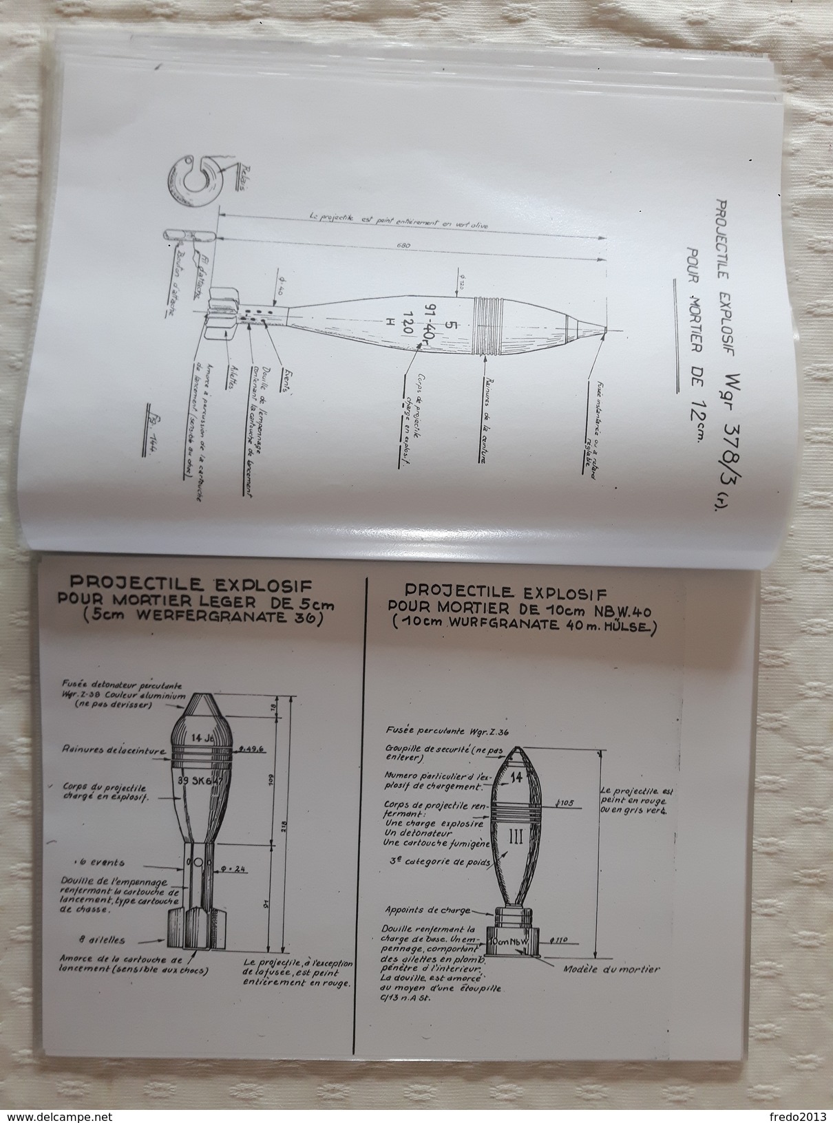 Documentation munitions allemande 2WW