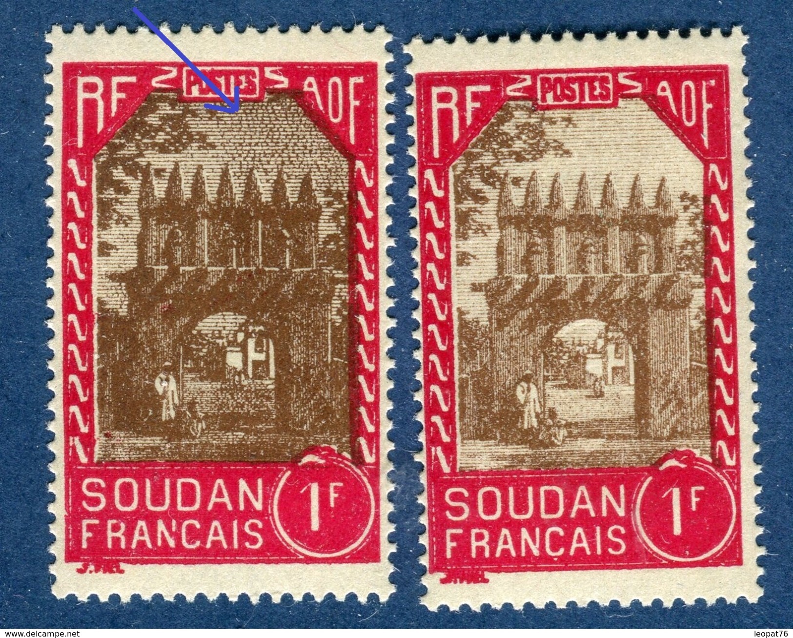 France / Soudan - Variété N°Yvert 116 - Nuage De " Sauterelles " + Normal ( Sans ) - Réf. D 150 - Neufs