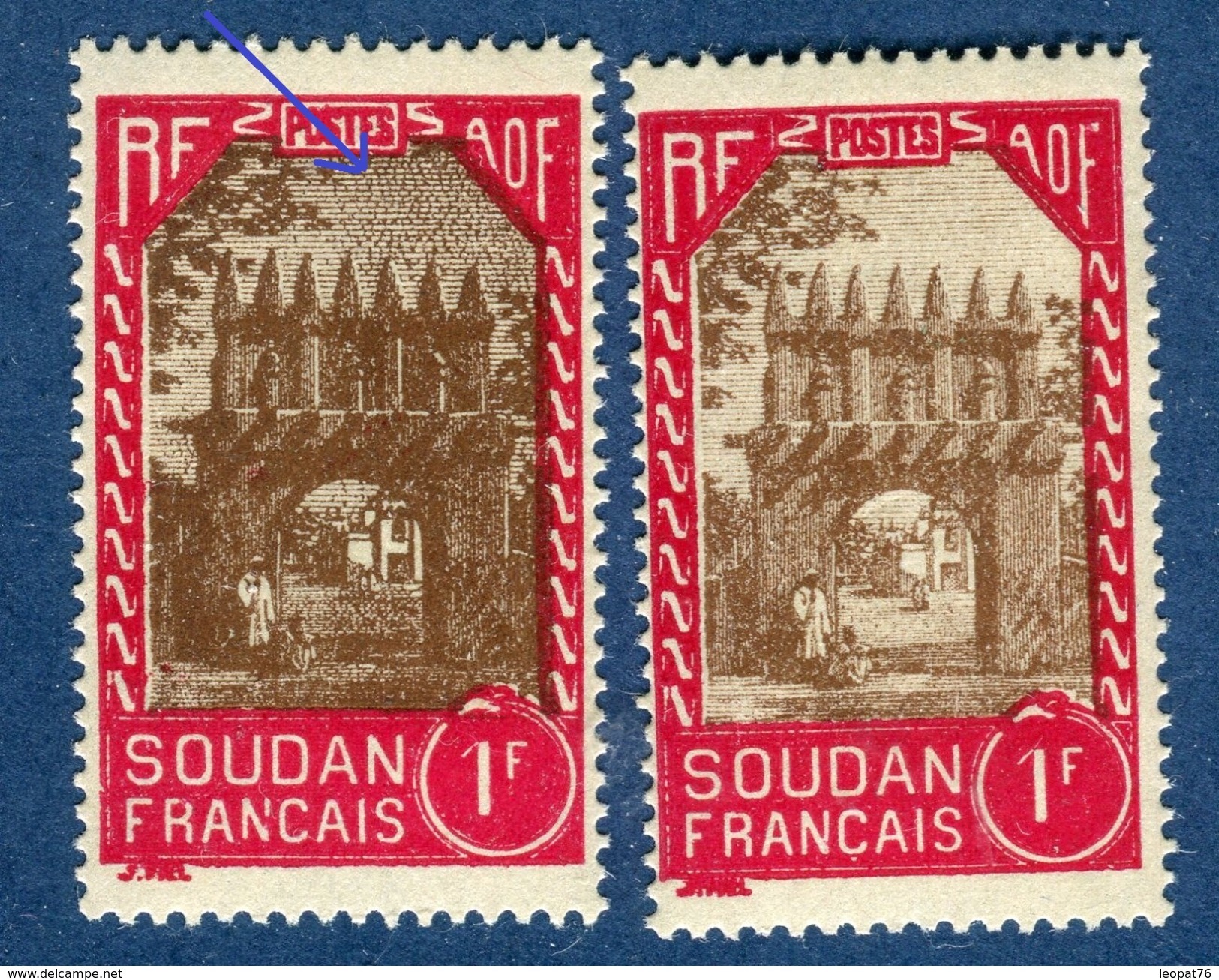 France / Soudan - Variété N°Yvert 116 - Nuage De " Sauterelles " + Normal ( Sans ) - Réf. D 150 - Nuevos