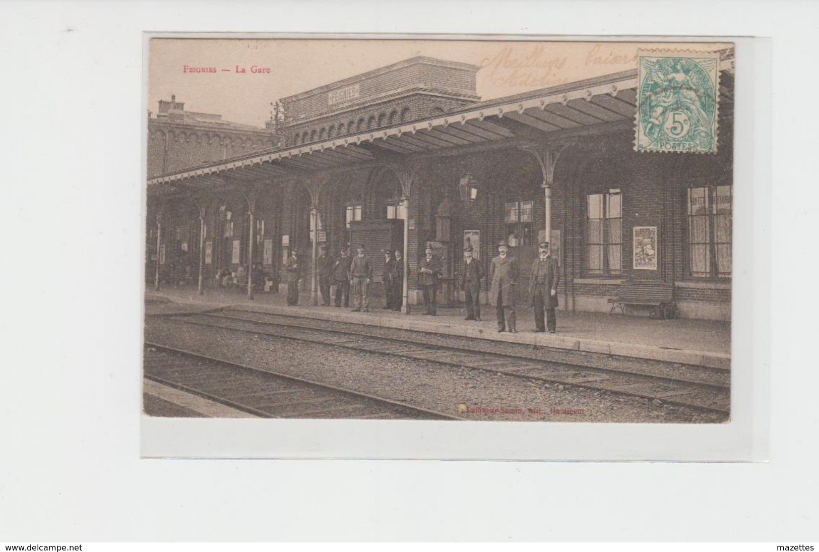 59 FEIGNIES LA GARE TRES BON ETAT - Feignies