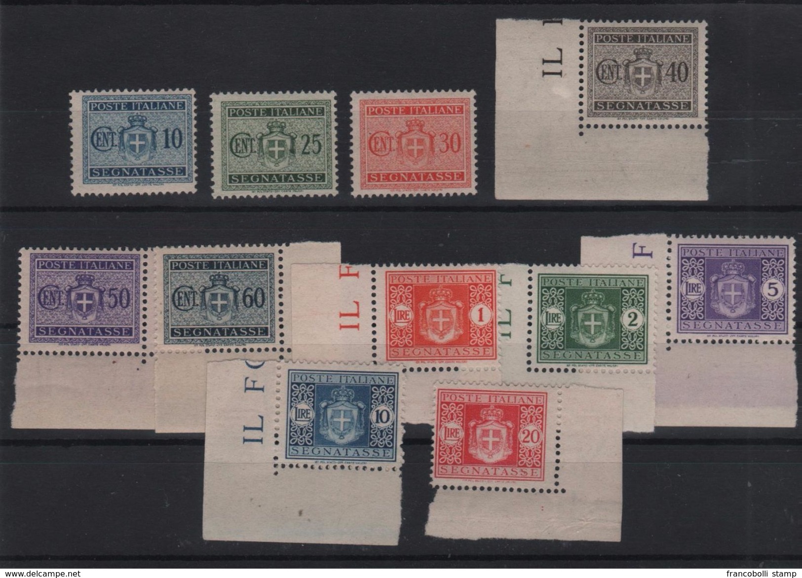 1945 Segnatasse Luogotenenza Serie Cpl MNH - Neufs