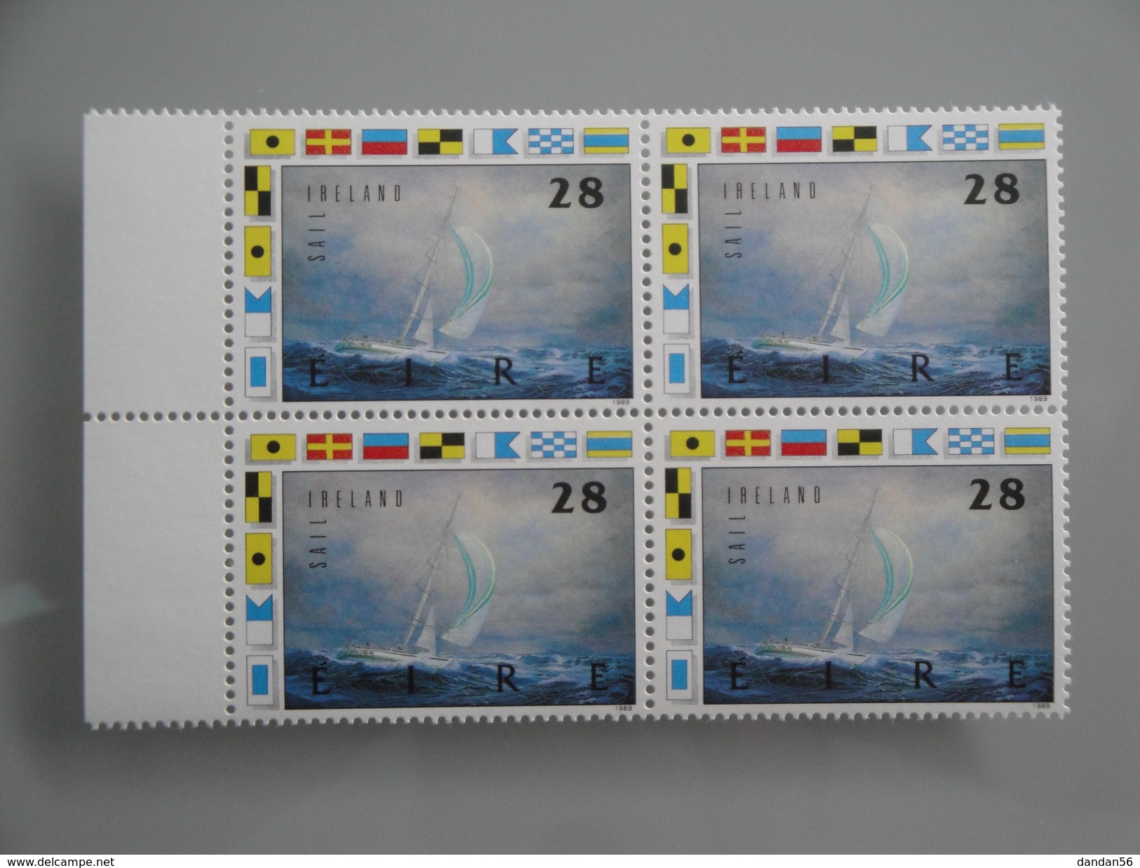 1989  Irlande Yvert 692 **  Bateaux  Ships Scott 754 Michel 689  SG 732 Voilier Whitbread - Neufs