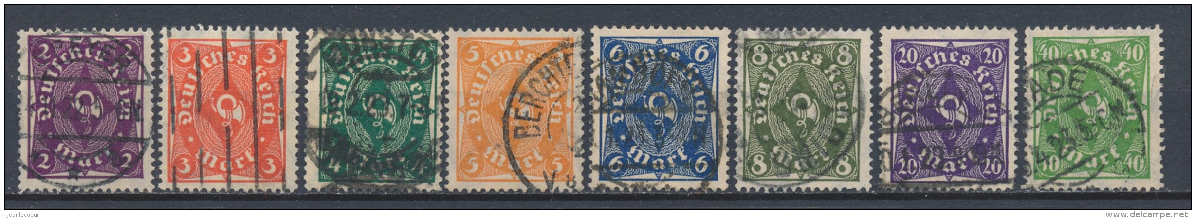 Duitse Rijk/German Empire/Empire Allemand/Deutsche Reich 1922 Mi: 224-230,232 Yt: 205213 (Gebr/used/obl/o)(2570) - Gebruikt