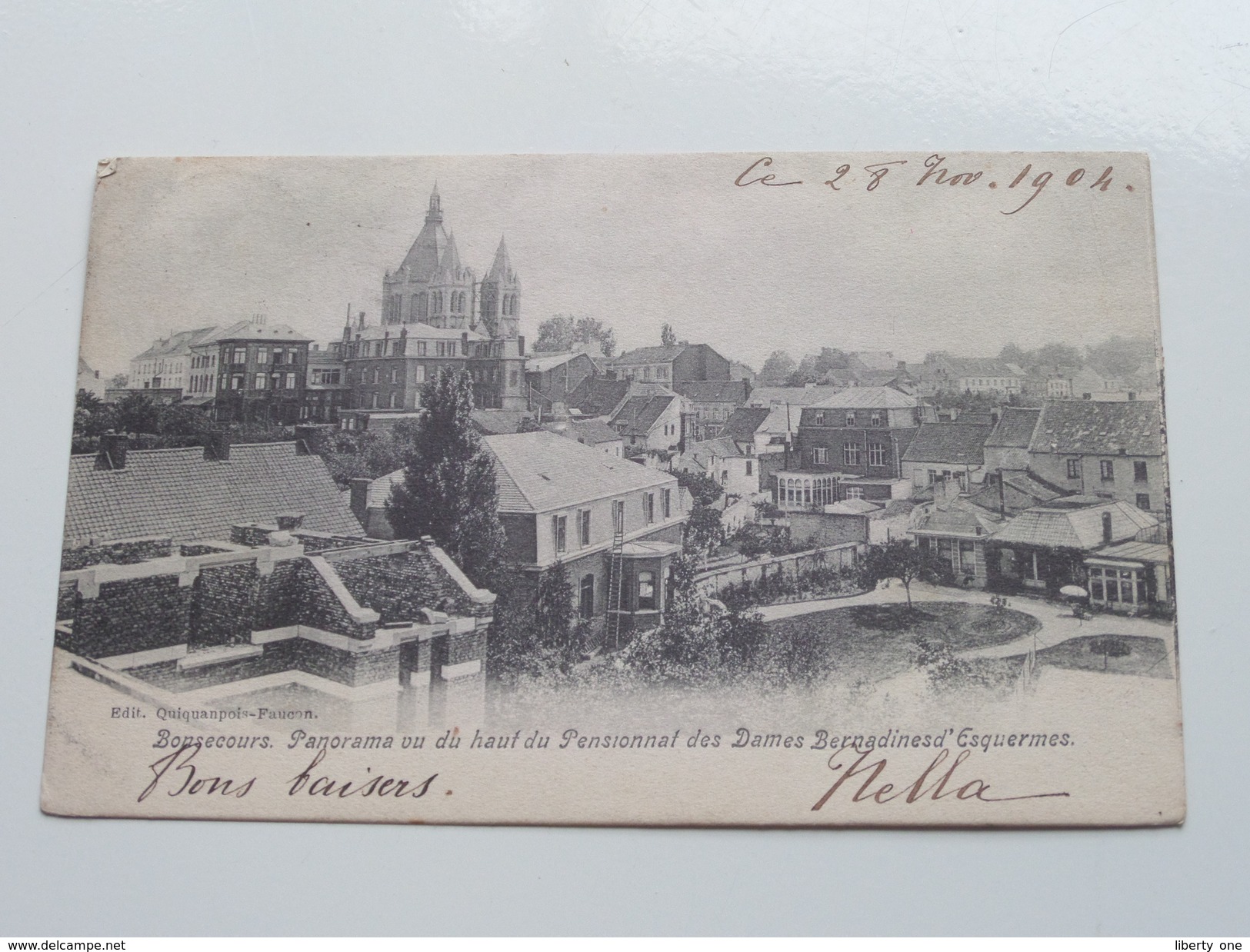 Panorama Vu Du Haut Du Pensionnat Des Dames Bernadines D'Esquermes BONSECOURS - Anno 1904 ( Zie Foto Details ) !! - Peruwelz