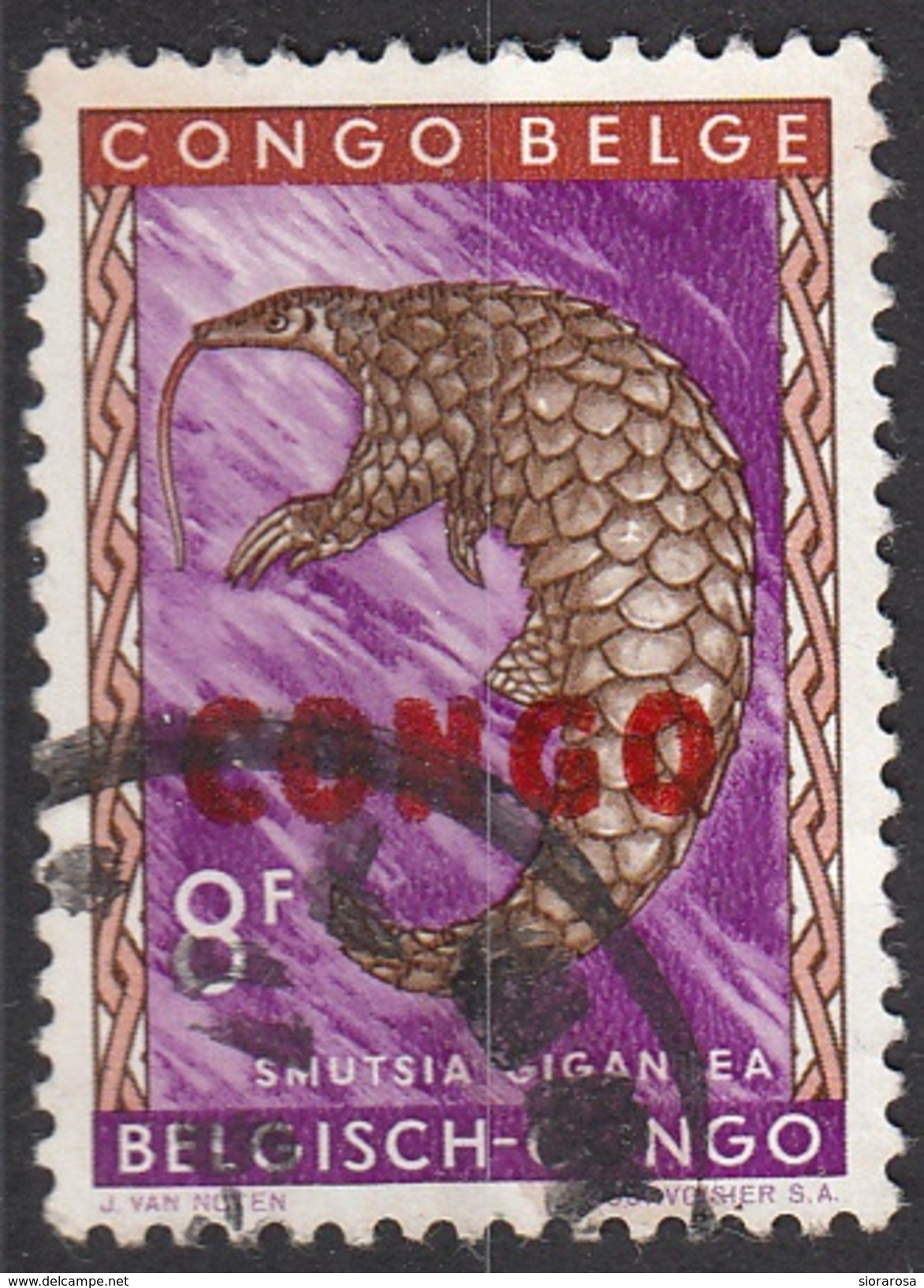 351 Congo 1960 (Democratica) Giant Pangolin Used - Altri & Non Classificati