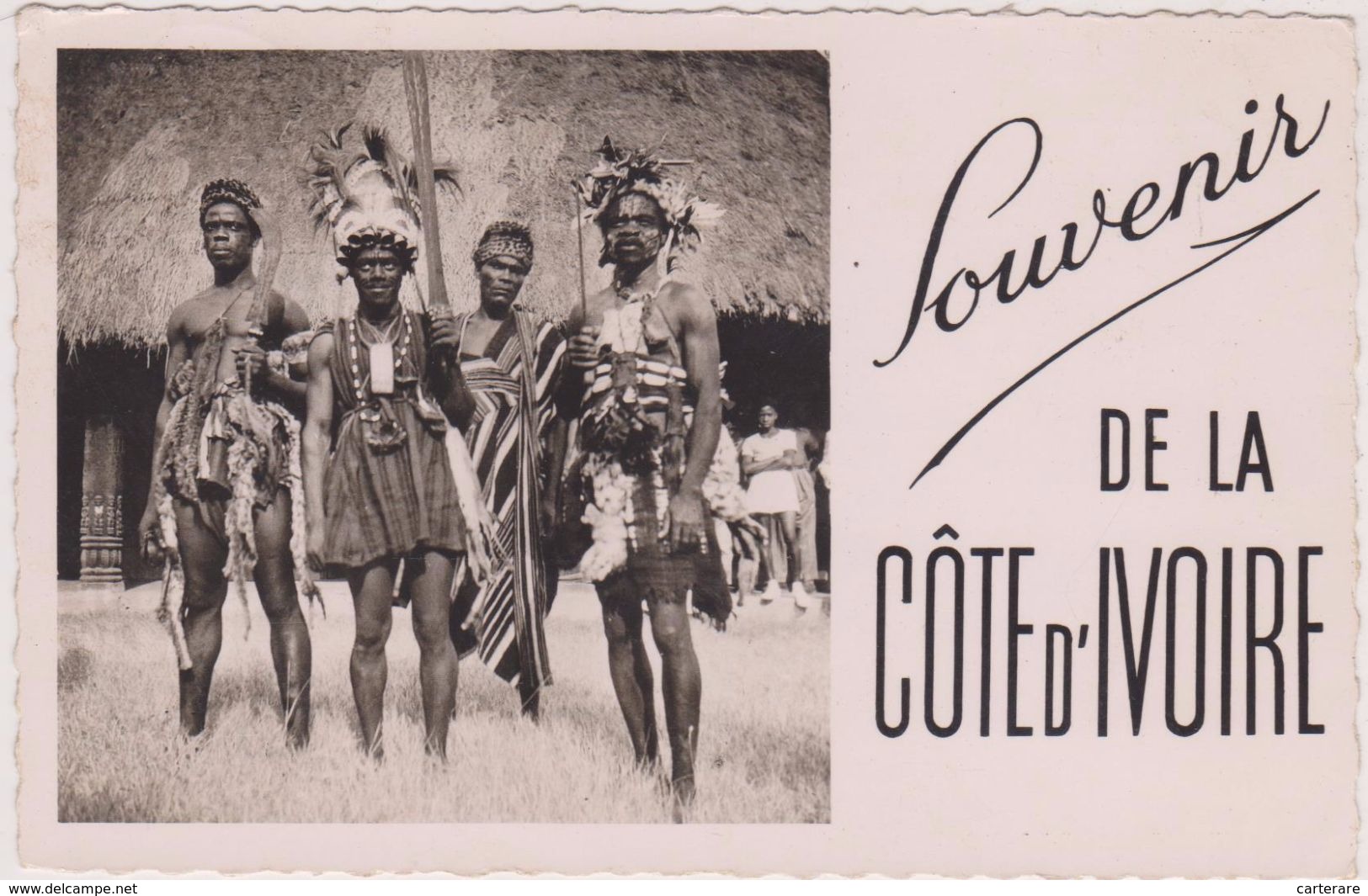 Afrique,africa,COTE D'IVOIRE,FRANCE COLONIE,ABIDJAN,danseur,chef,CARTE PHOTO - Côte-d'Ivoire