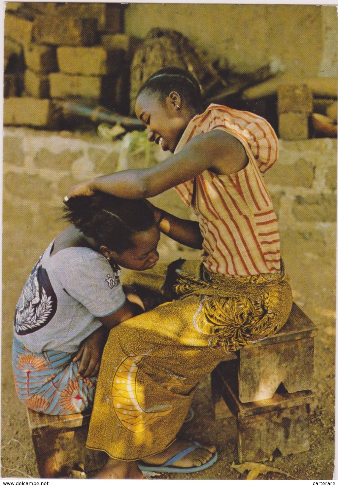 ABIDJAN,cote D´ivoire,afrique De L´ouest Francophone,ENFANT,METIER,COIFFEUSE - Côte-d'Ivoire