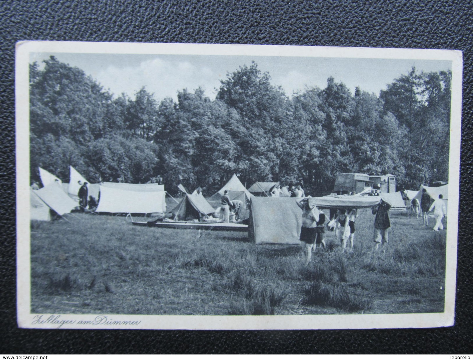 AK DIEPHOLZ LEHMRUCH Dümmersee Zur Puke Zeltlager Ca.1940 //// D*26208 - Diepholz