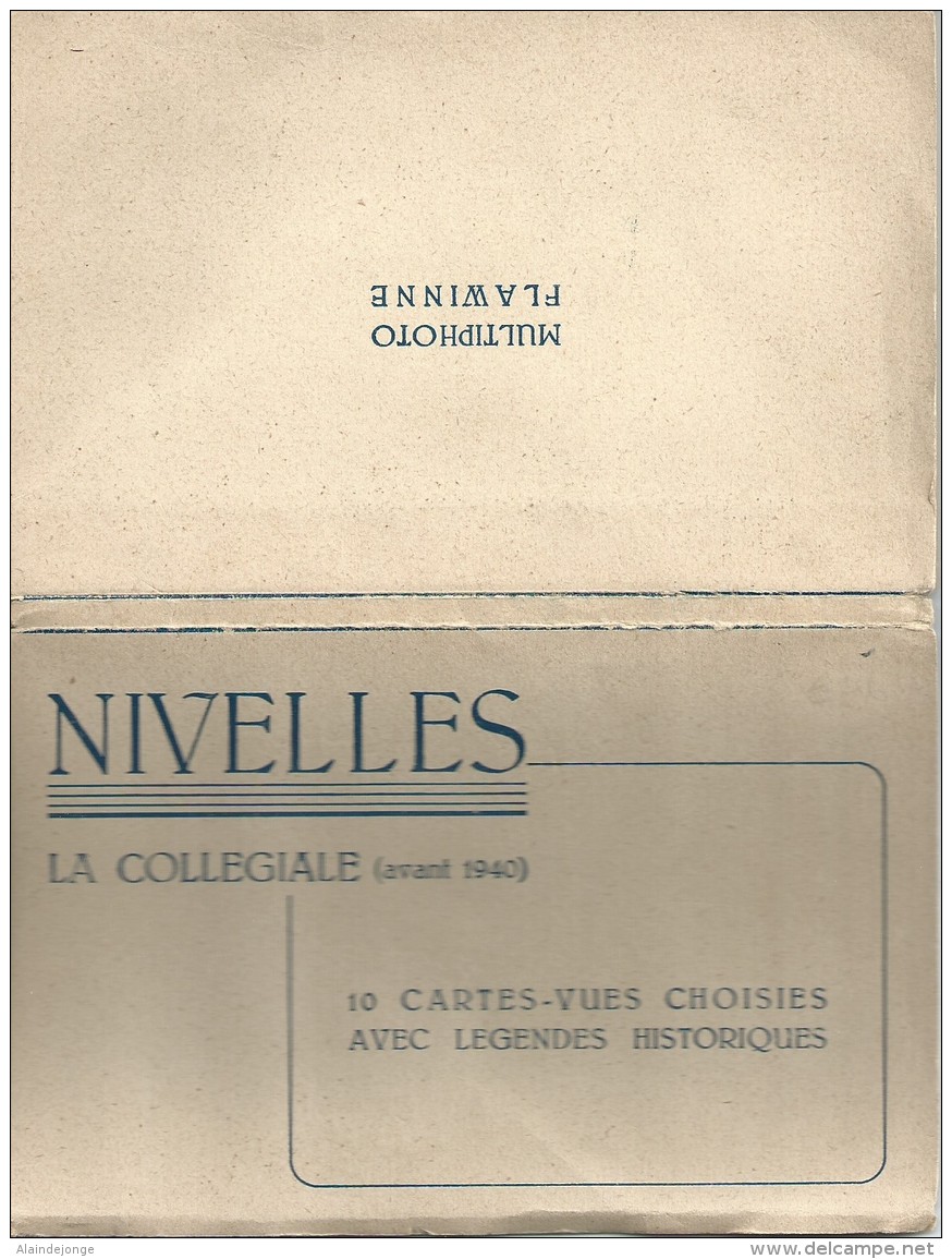 Nijvel Nivelles La Collegiale (avant 1940) 10 Cartes Vues Choisies Avec Legendes Historiques - Nijvel