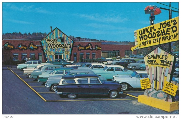 Altoona Pennsylvania, Unkel Joe's Woodzhed Variety Store 'Seconds And Irregular' Merchandise, C1950s Vintage Postcard - Other & Unclassified