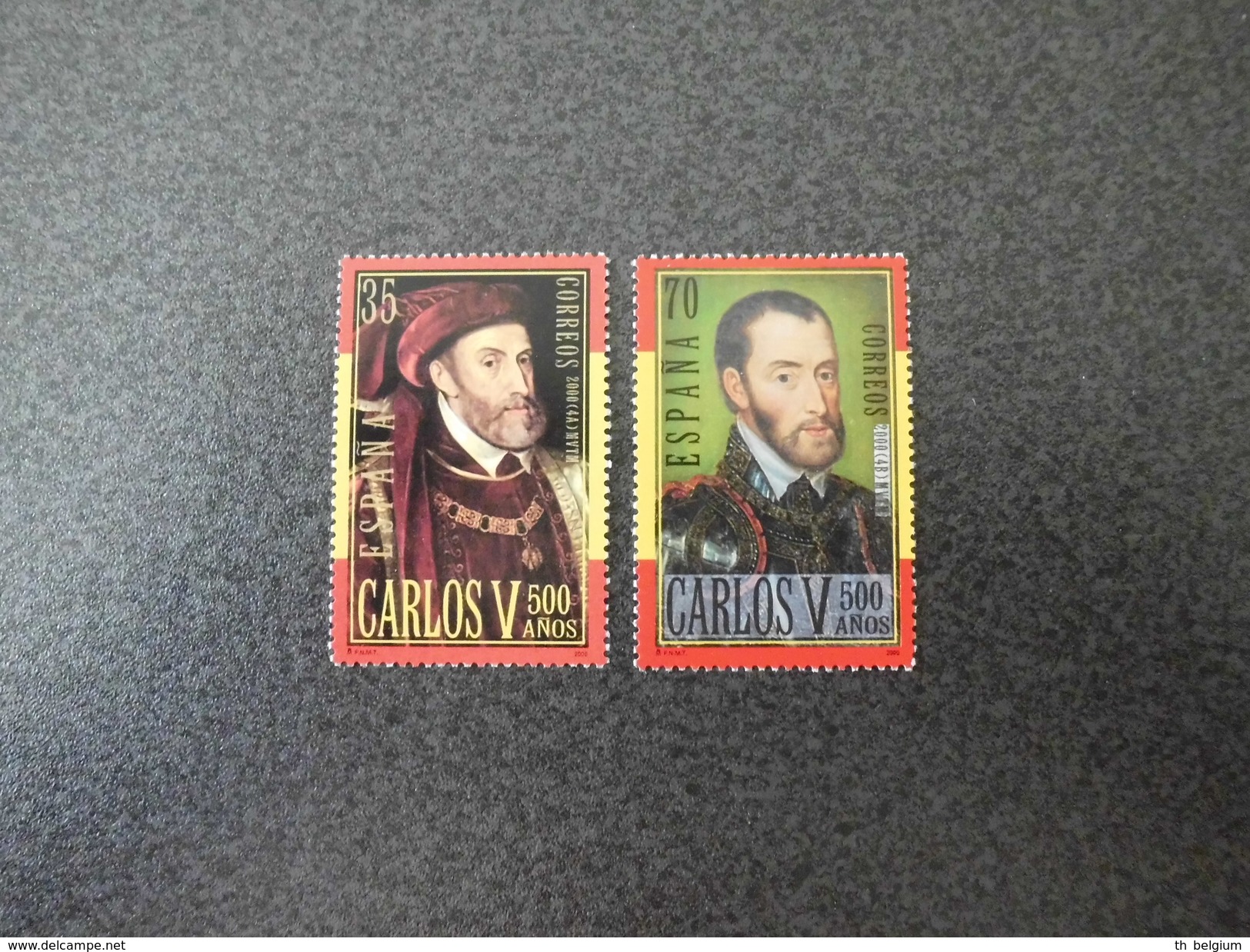 Spain 2000 - Belgium Joint Issue - Karel V 1500-1558 Charles V, Holy Roman Emperor - Neufs