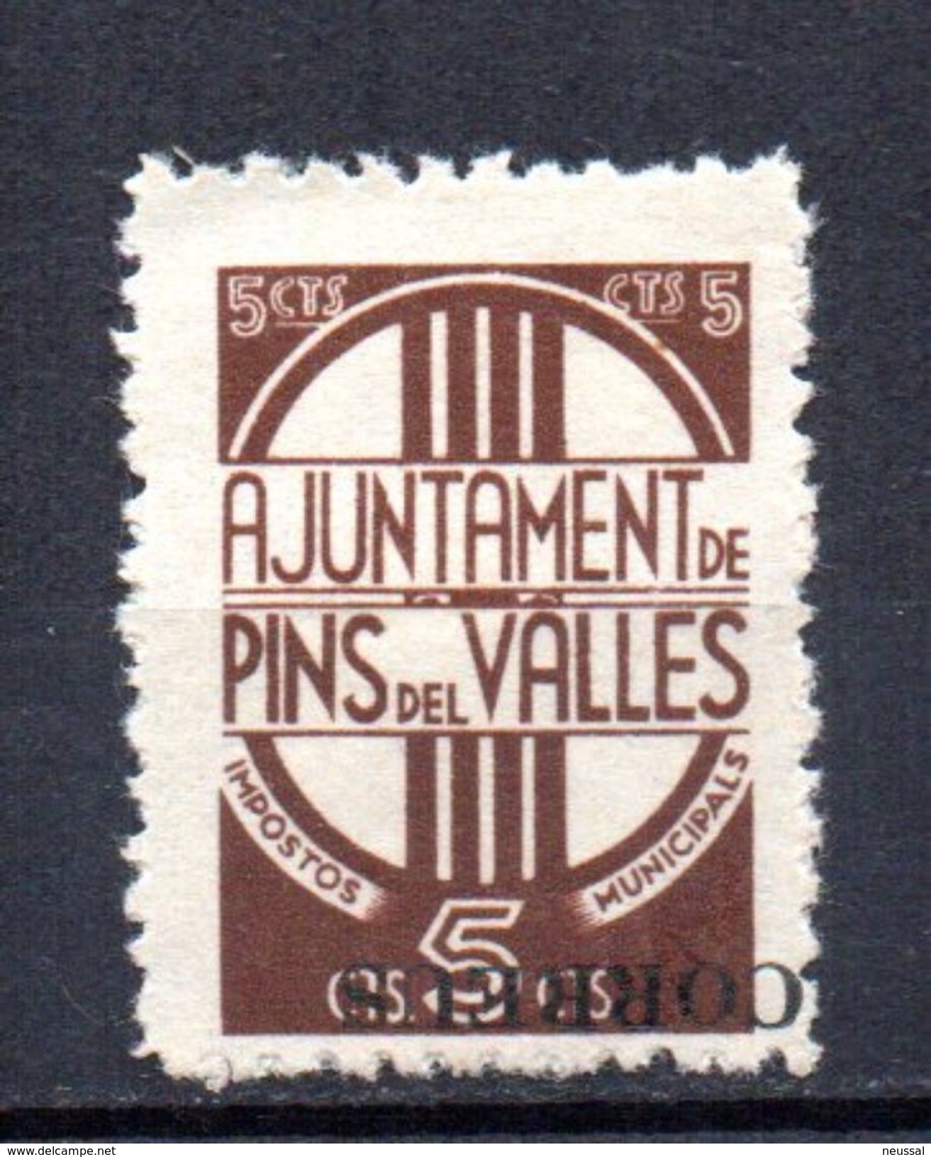 Viñeta Nº 38 Pins Del Valles. - Spanish Civil War Labels