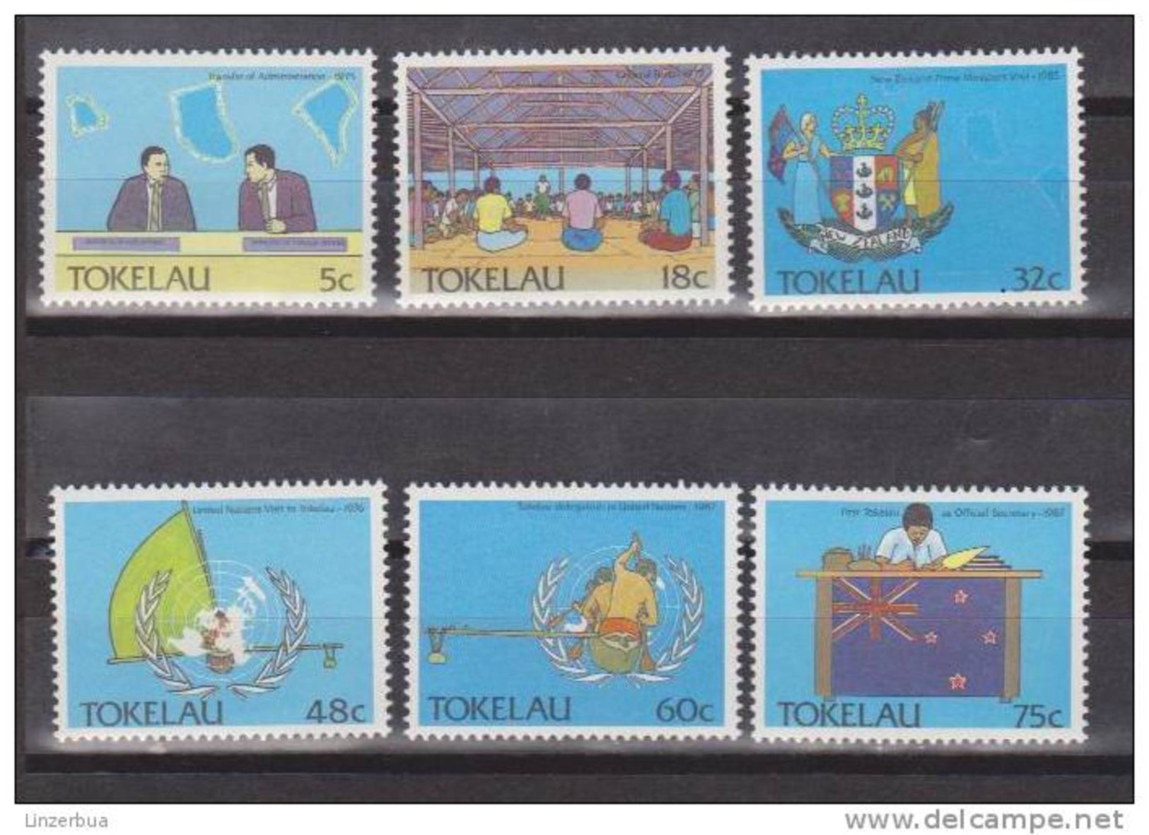 Tokelau 1988 Mi. 153--158** MNH - Tokelau