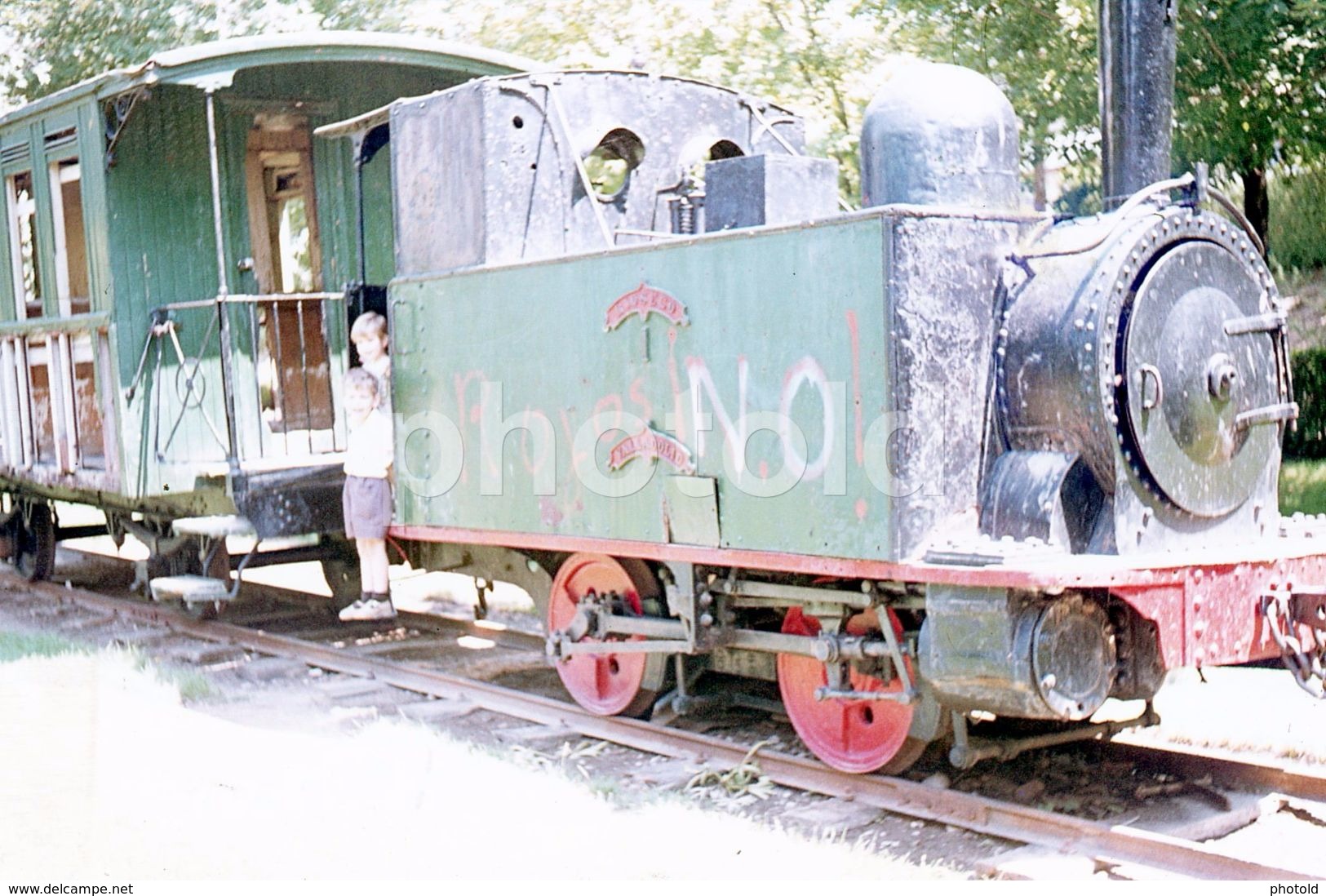 70s LOCOMOTORA TREN ROSALEDA VALLADOLID ESPANA SPAIN ORIGINAL 35 Mm DIAPOSITIVE SLIDE NO PHOTO FOTO B1197 - Diapositive