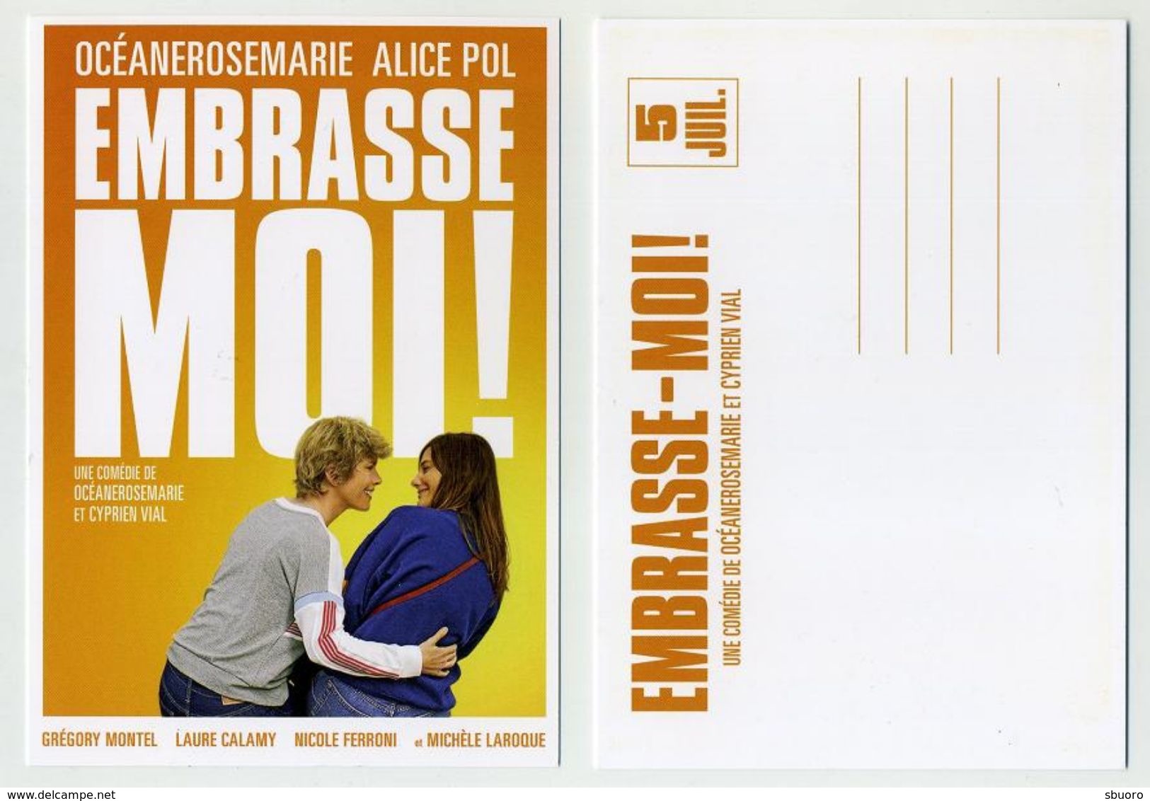 CP Publicitaire Neuve - Affiche Film Poster - Embrasse Moi - Kiss Me - Affiches Sur Carte