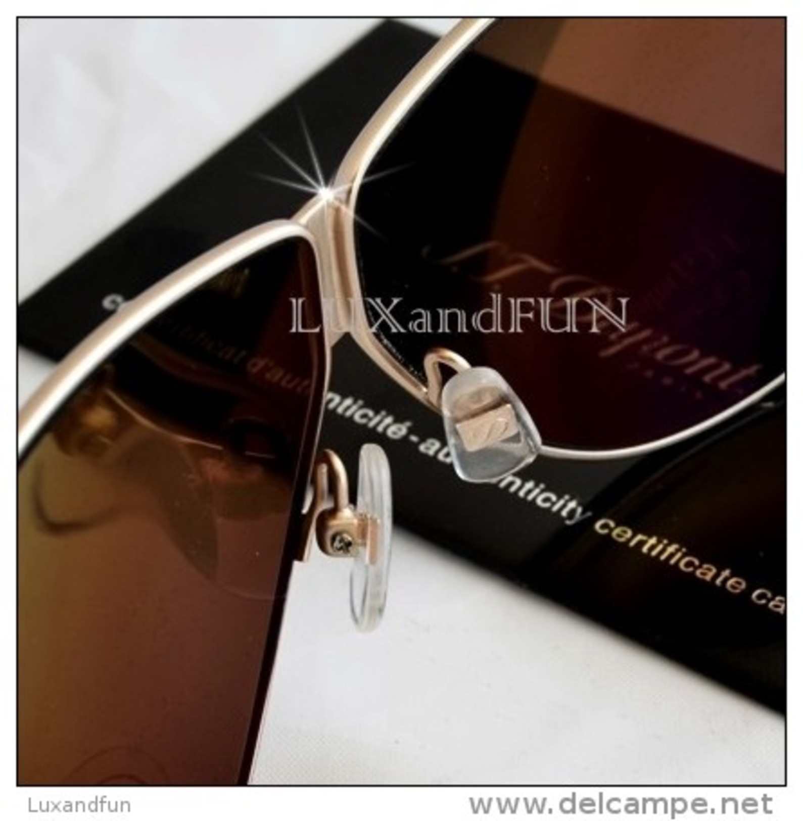 S.T. Dupont Occhiali Da Sole Titanio E Lacca - ST Dupont Sunglasses Titanium And Lacquer - Never Used - Sun Glasses