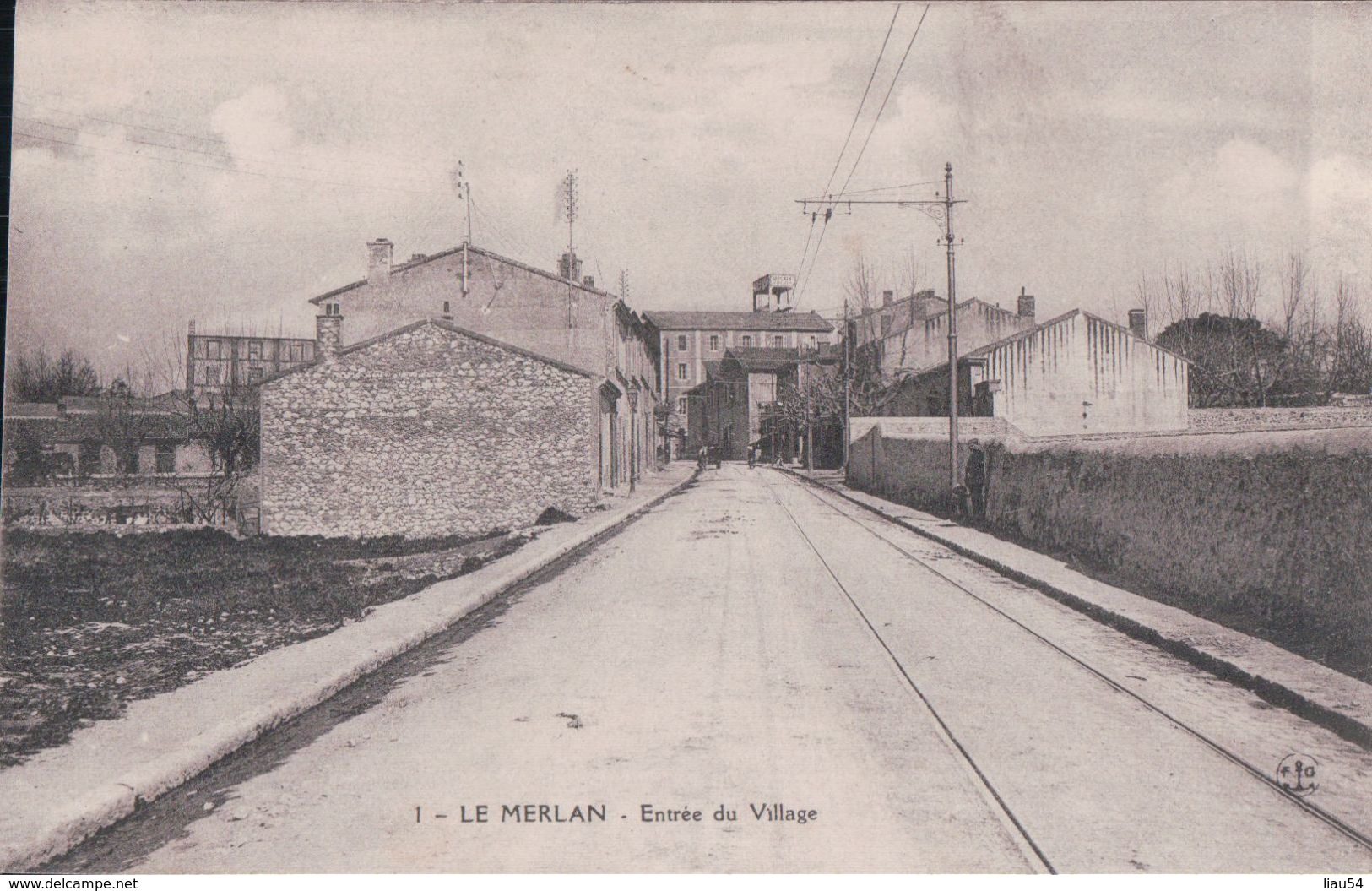 LE MERLAN Entrée Du Village (1915) - Autres & Non Classés