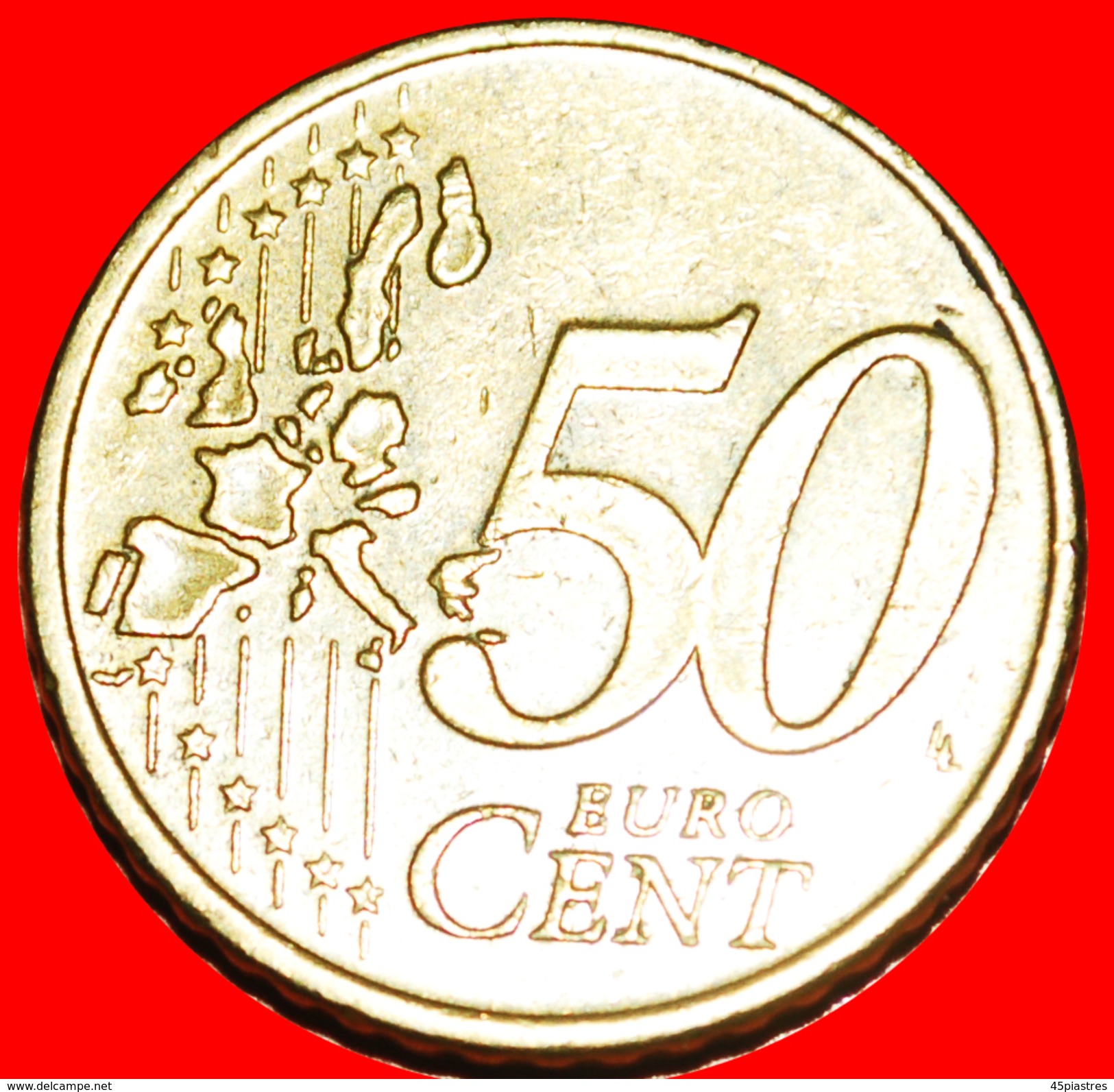 * FAKIR: GREECE ★ 50 CENT 2002 WITHOUT LETTER!  LOW START&#x2605; NO RESERVE! - Errors And Oddities