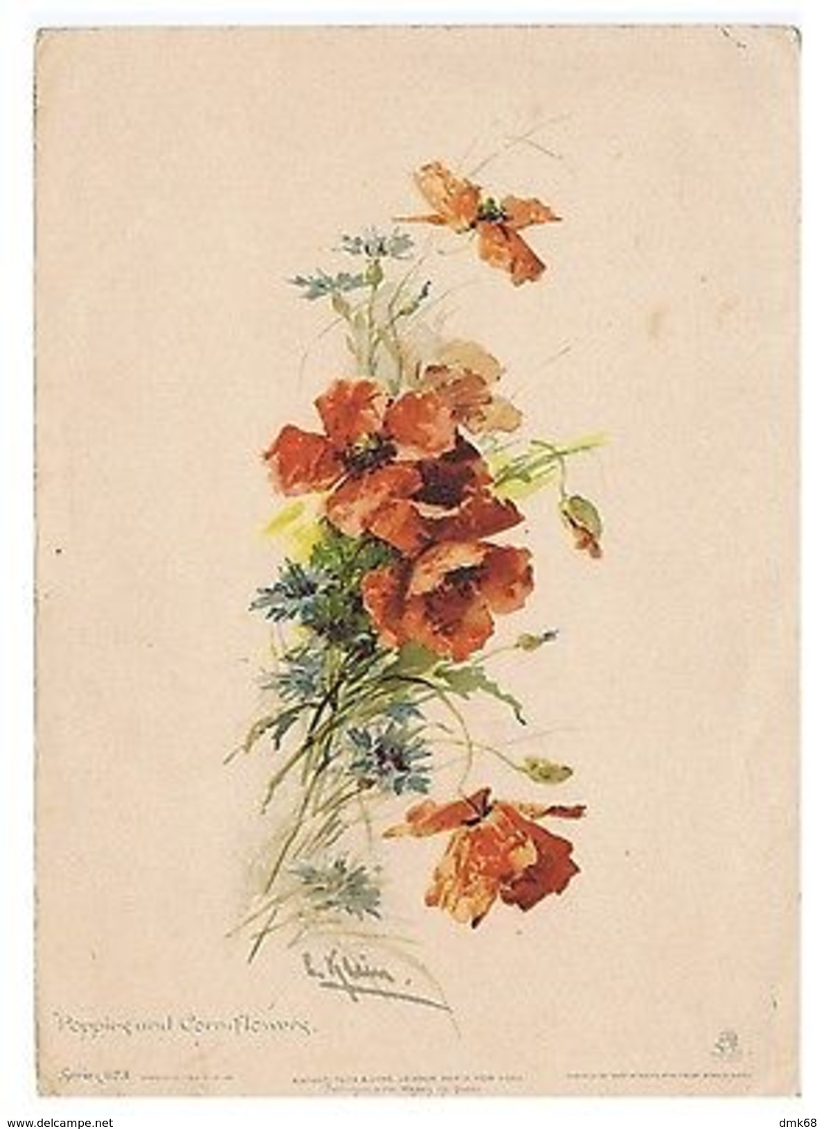 CATHERINE KLEIN - POPPIES & CORN-FLOWERS - EDIT R. TUCK & SON - LARGE FORMAT - Unclassified