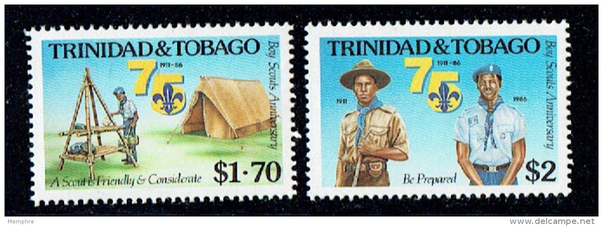 Scouts  75th Ann.  UM - Trinidad & Tobago (...-1961)