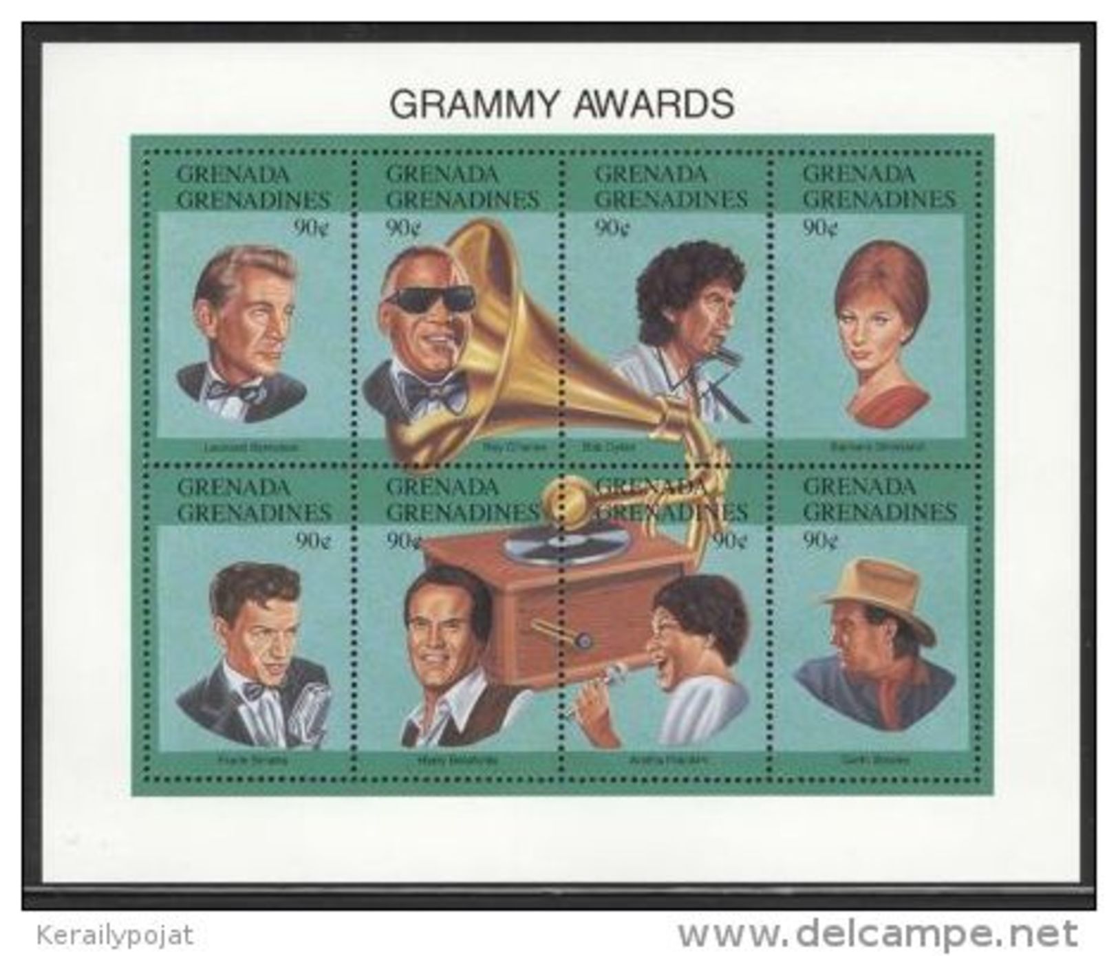 Grenada Grenadines - 1992 Grammy Awards Kleinbogen MNH__(FIL-10122) - Grenada (1974-...)