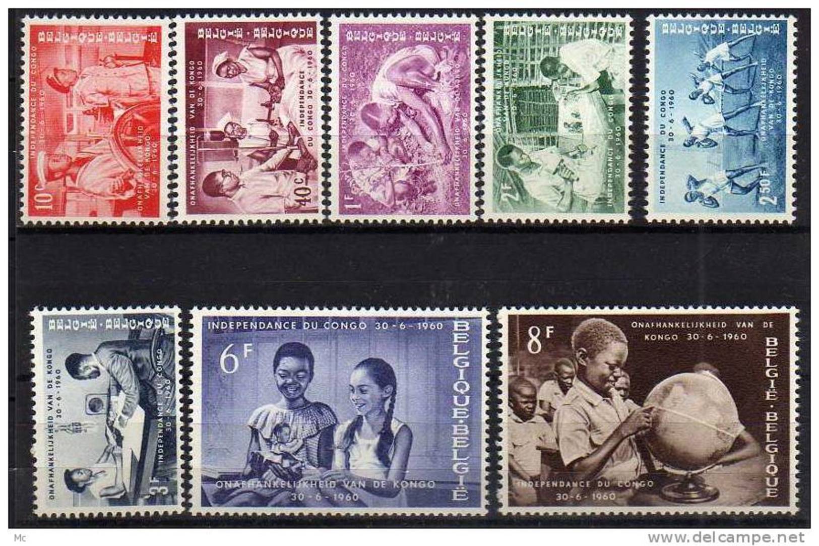 Belgique N° 1139 / 1146 Luxe ** - Unused Stamps