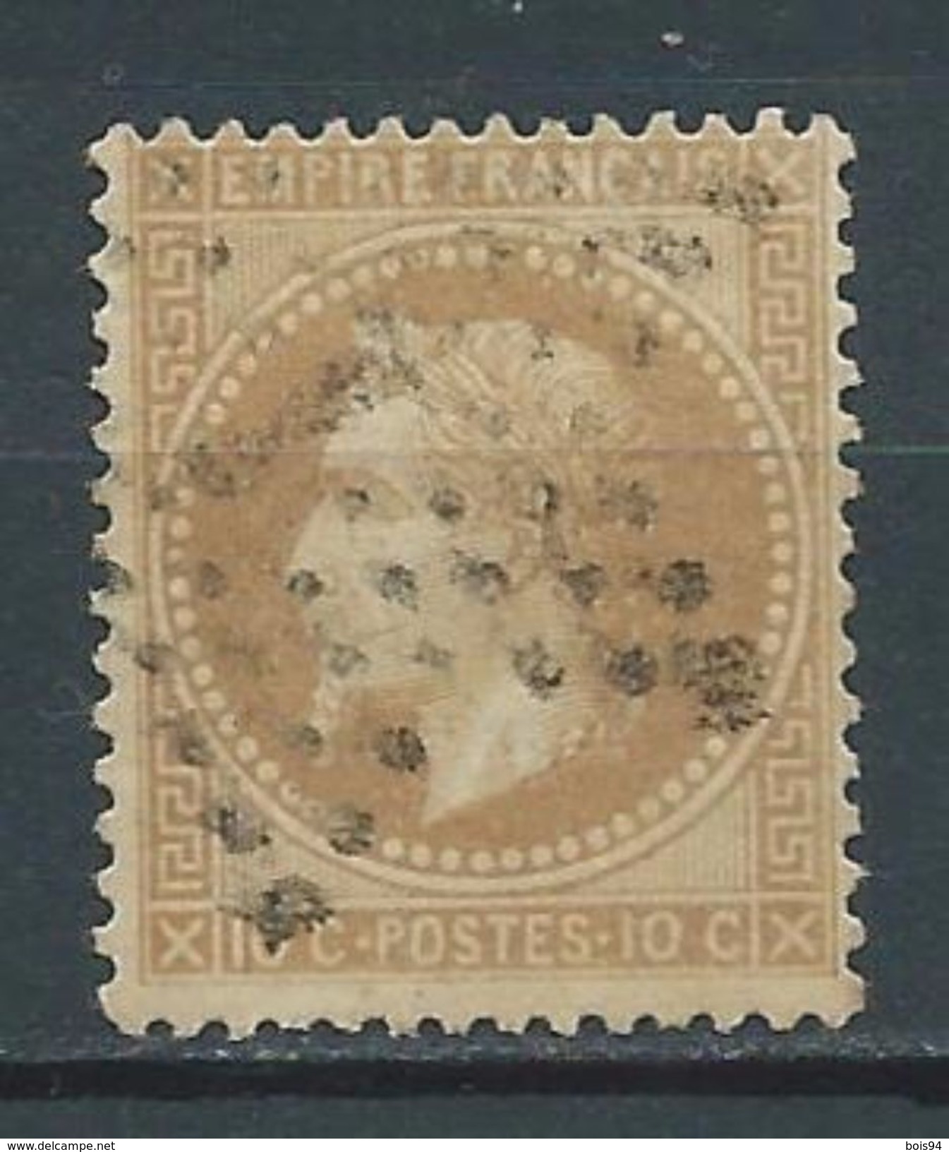 FRANCE 1868 . Classique N° 28B Oblitération Etoile De Paris 1. - 1863-1870 Napoleon III With Laurels