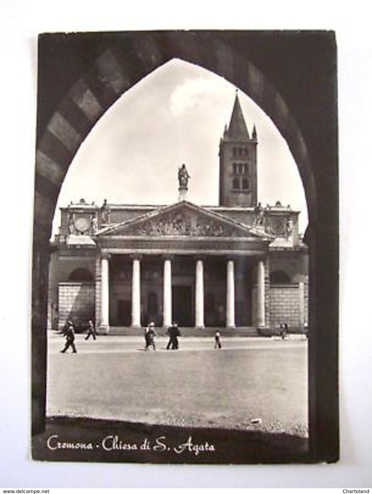 Cartolina Cremona - Chiesa Di S. Agata 1954 - Cremona