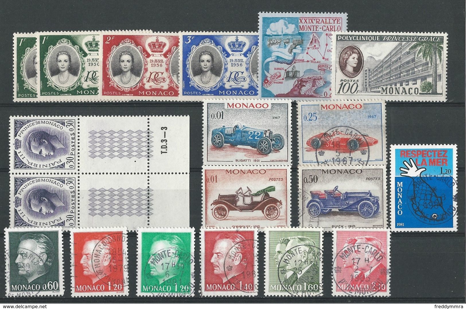 Monaco: 1 Petit Lot **/ Oblit - Collections, Lots & Series