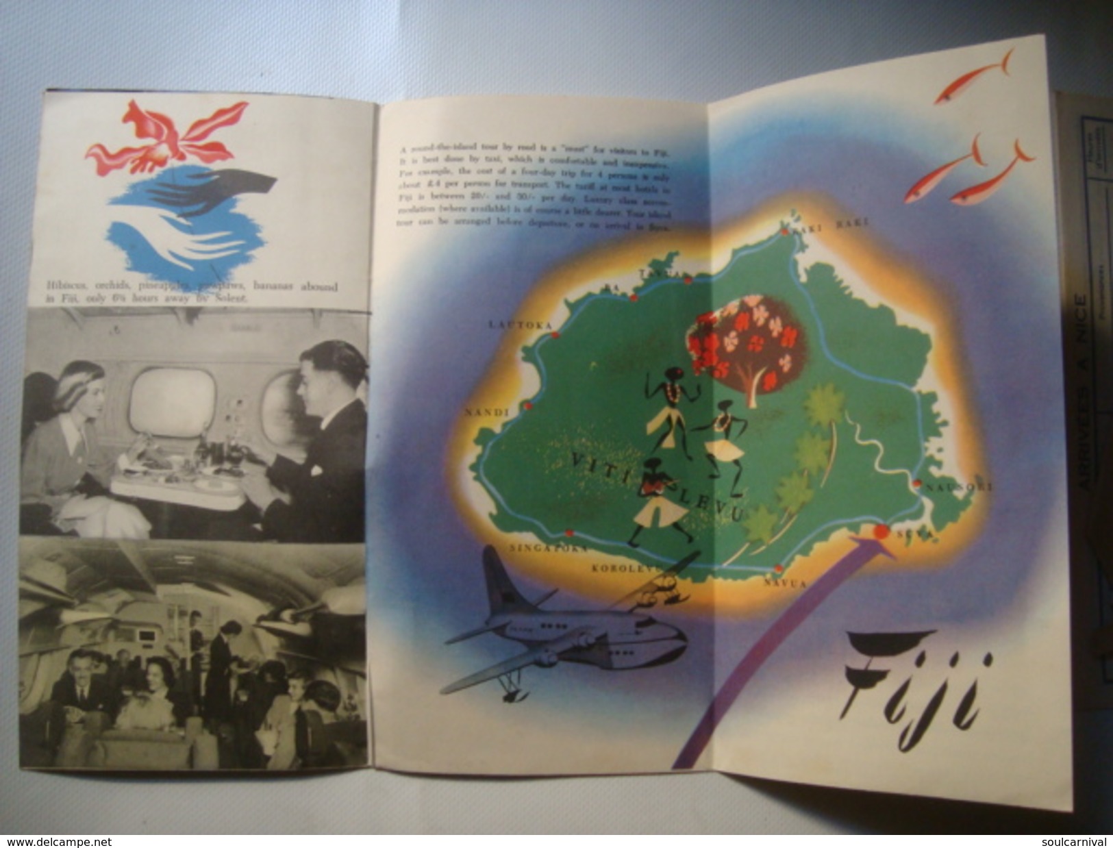 TEAL. TASMAN EMPIRE AIRWAYS LIMITED. FIJI HOLIDAY - AUSTRALIA, 1950 APROX. 12 PAGES. COLOURED PHOTOS. - Advertenties