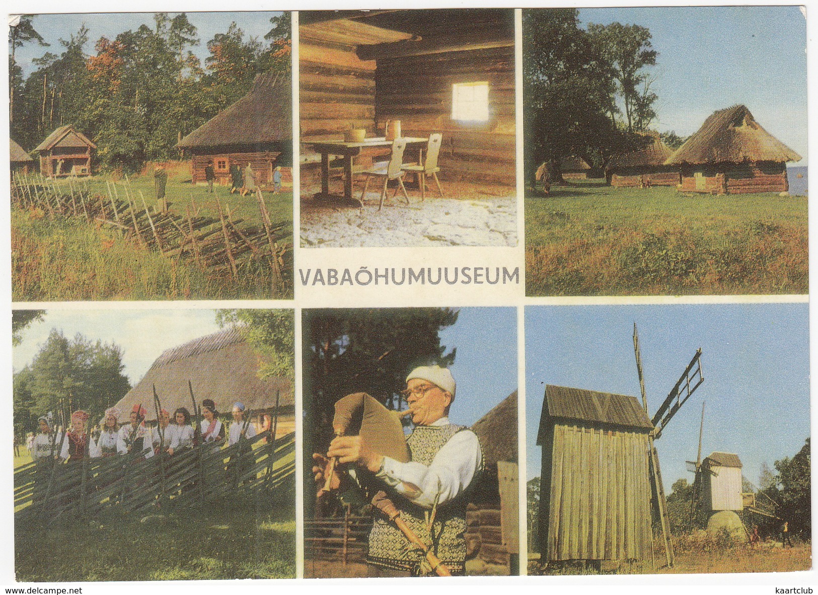 Eesti  NSV - Riiklik Vabaöhumuuseum - Estonian State Open Air Museum - MOLEN/MÜHL/MOULIN & BAGPIPE - (Estland/Estonia) - Estland