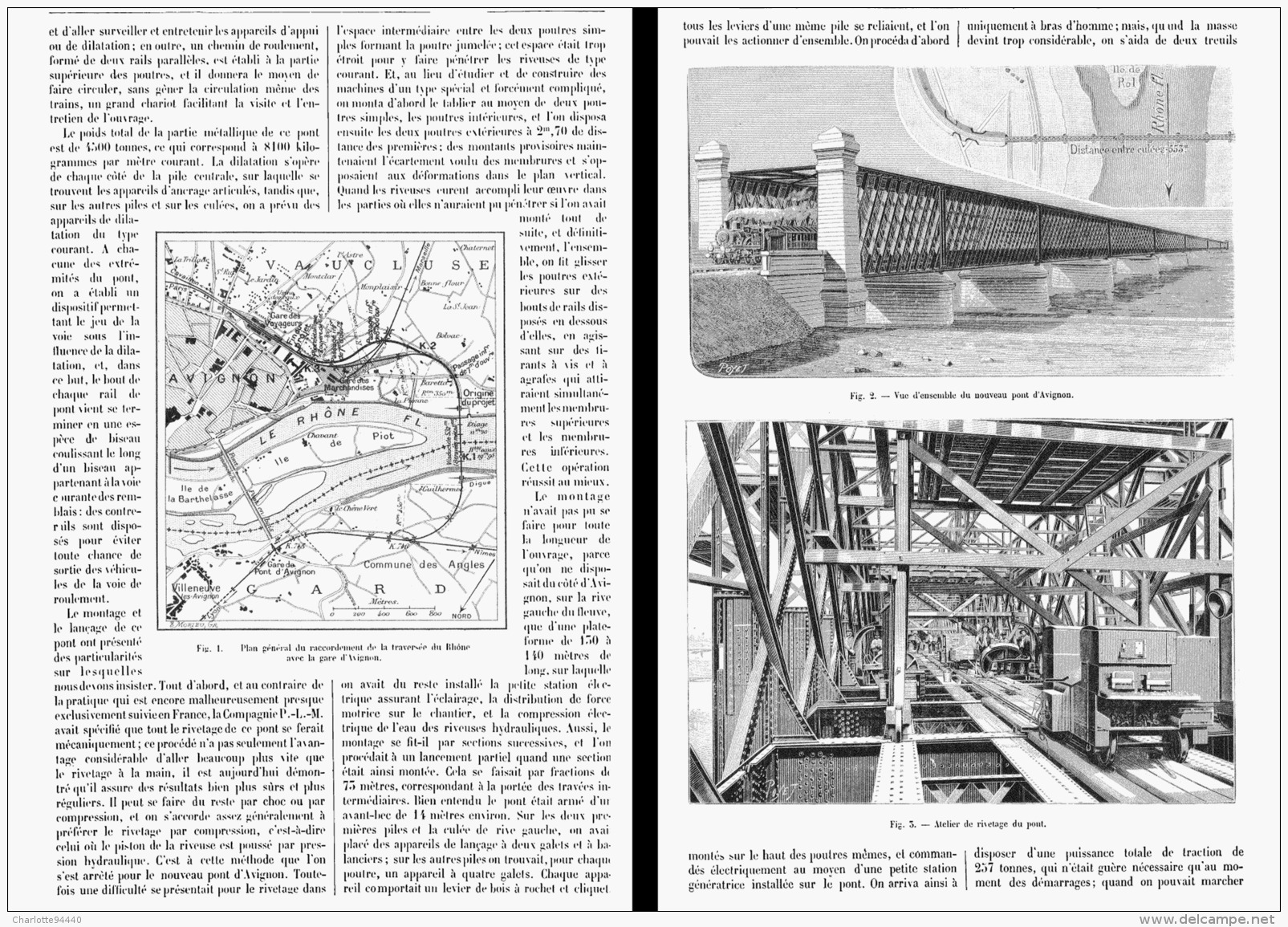 LE NOUVEAU PONT METAILLE D'AVIGNON   1903 - Côte D'Azur