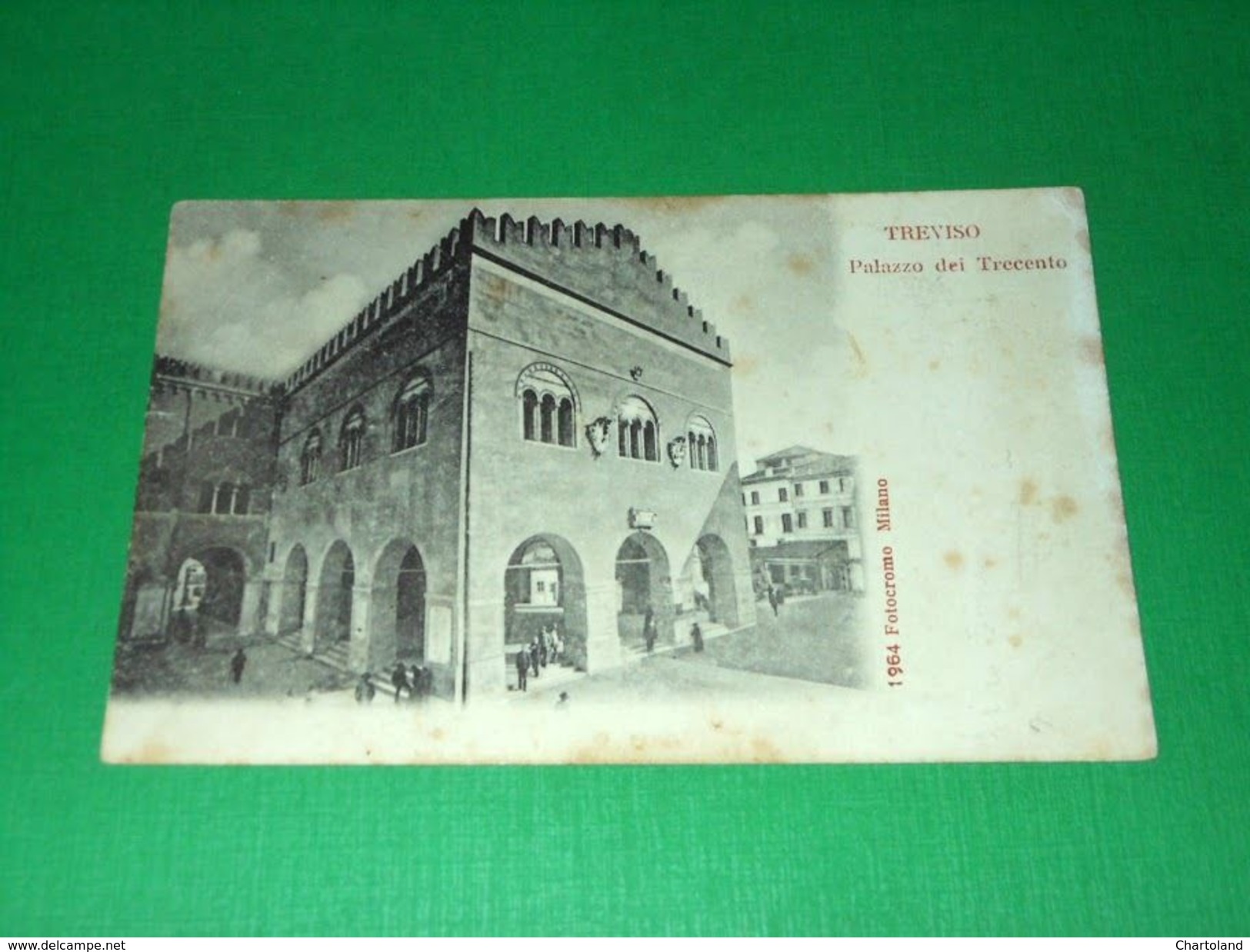 Cartolina Treviso - Palazzo Dei Trecento 1900 Ca - Treviso